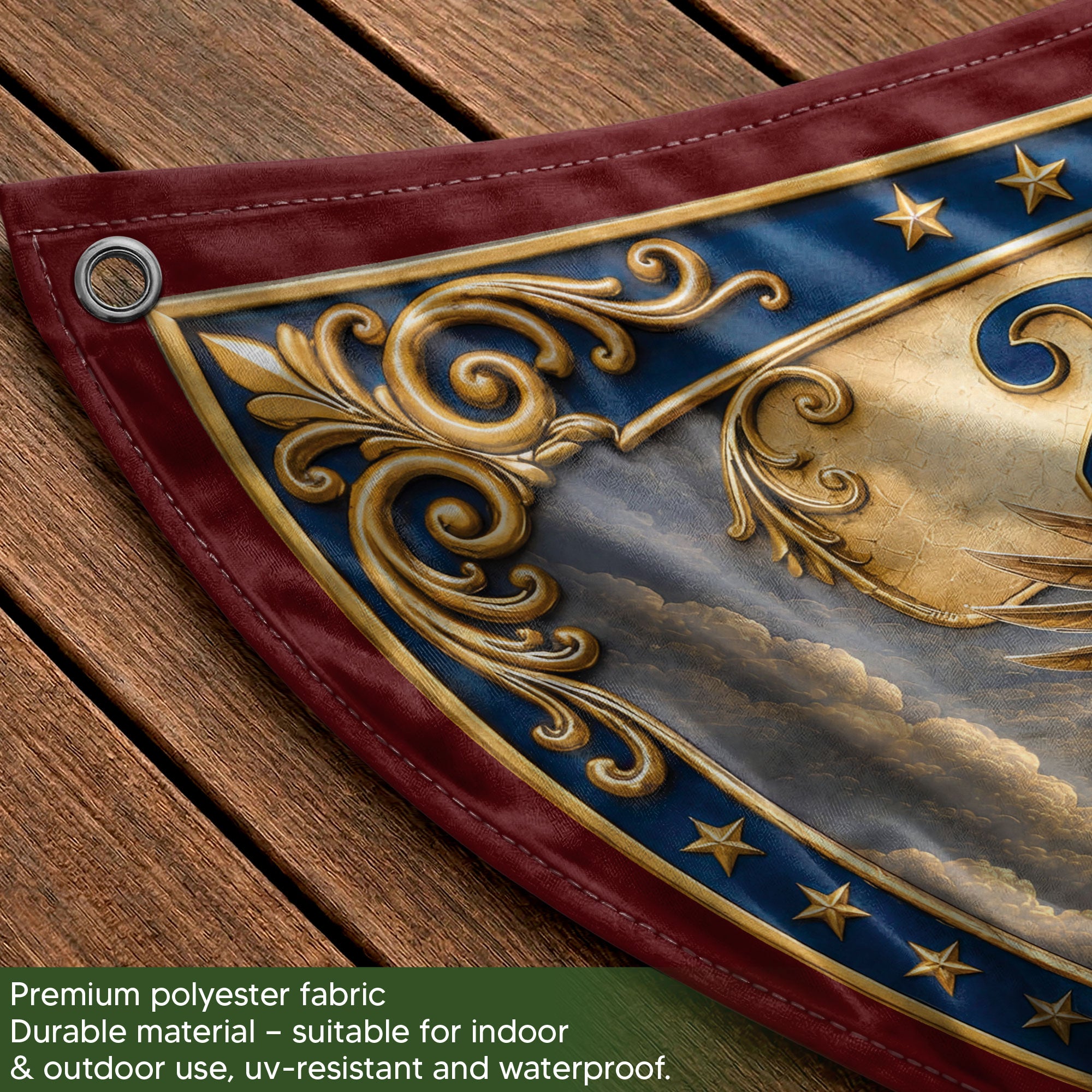 Custom Family Name 250 Years United States Patriot Eagle Liberty Bell Fence Flag