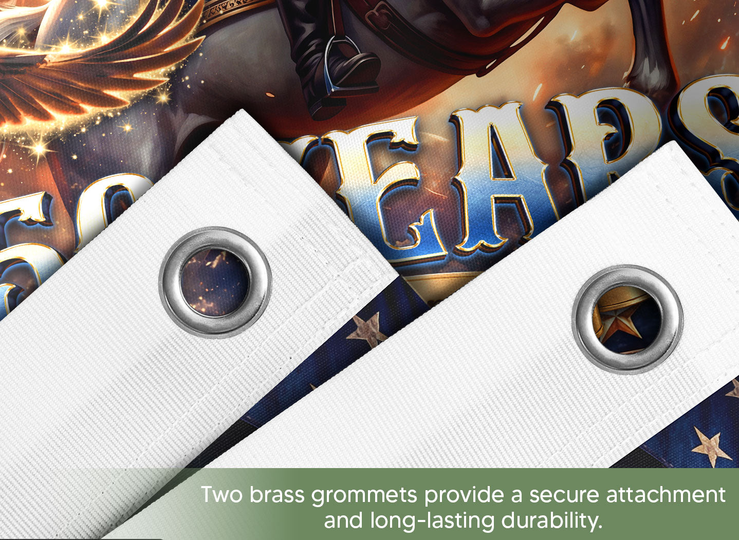 United States 250 Years Flag George Washington Liberty Bell Eagle Patriotic US Banner