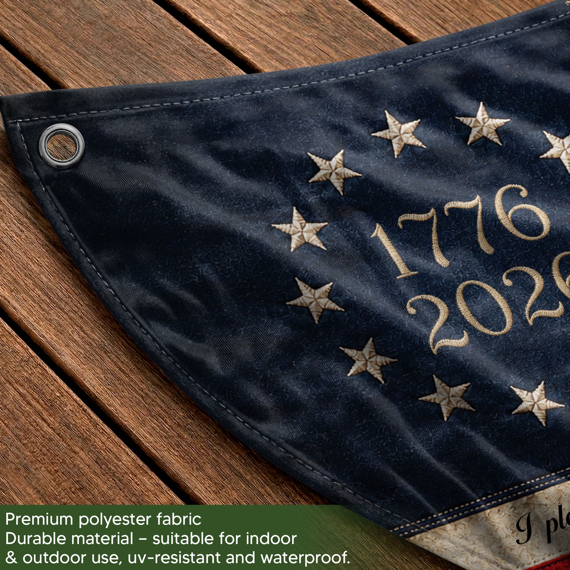 250th Anniversary US Fence Flag 1776-2026 Patriotic US Capitol Statue of Liberty Banner