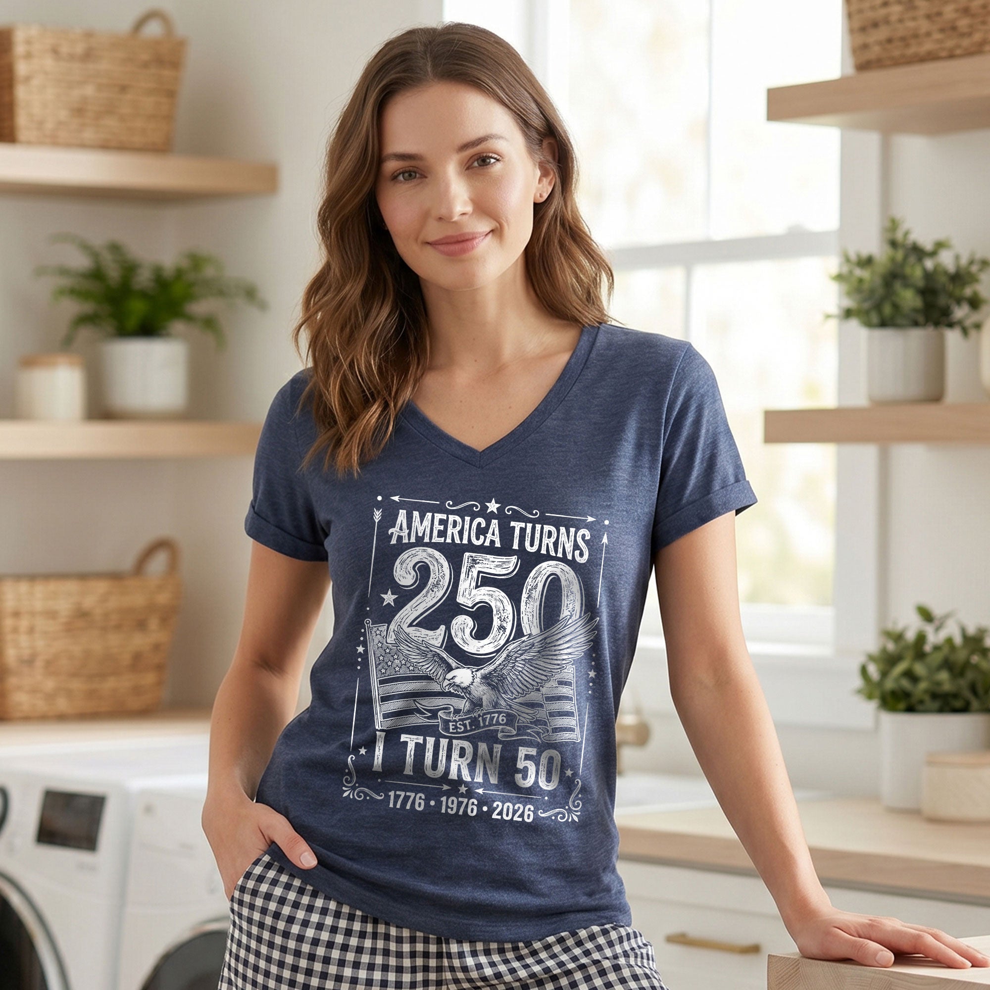 Retro USA 250 Years Celebration Tee – Turning 50 in 2026 Shirt