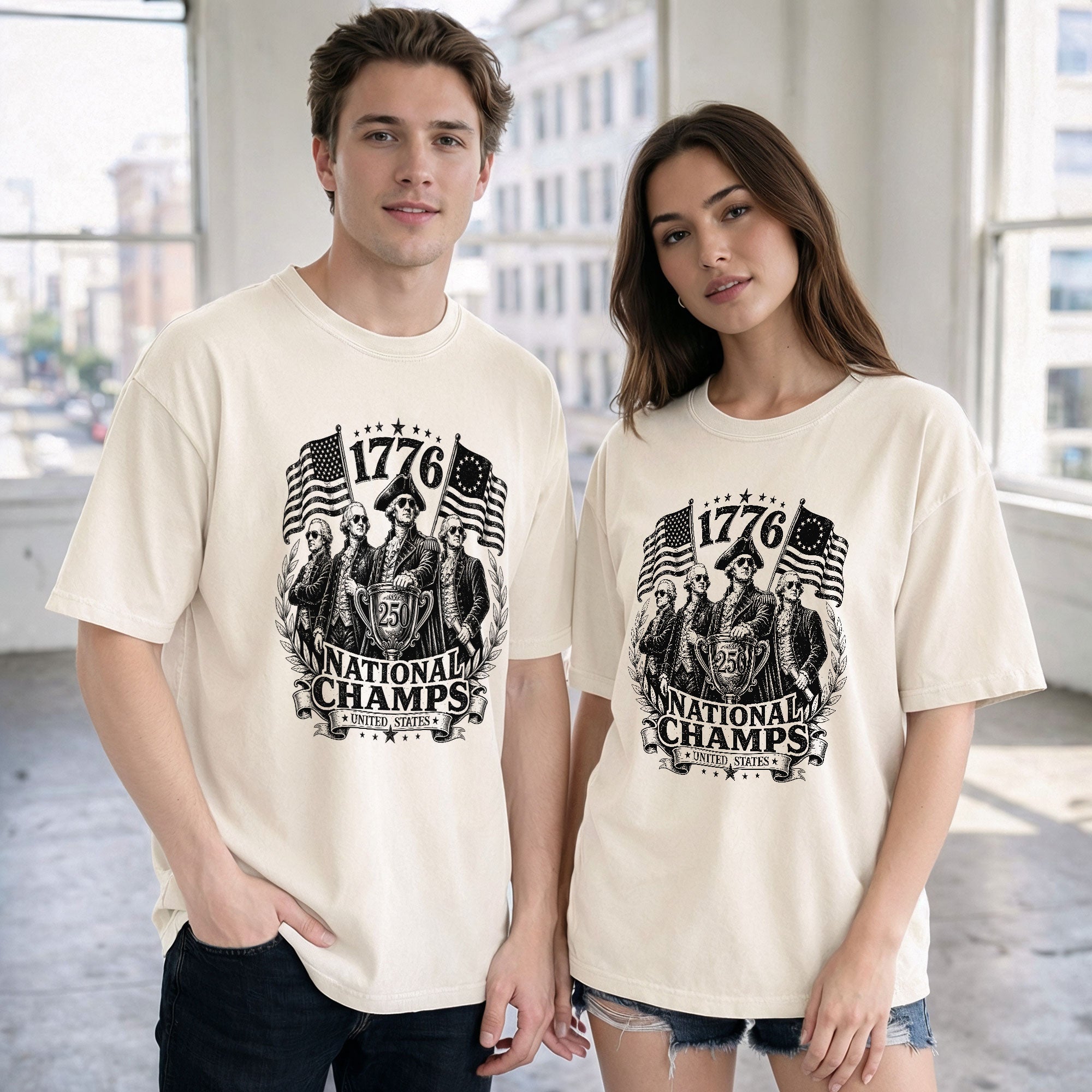 1776 National Champs Shirt Retro Style Patriotic Graphic Tee Unique Historical Design