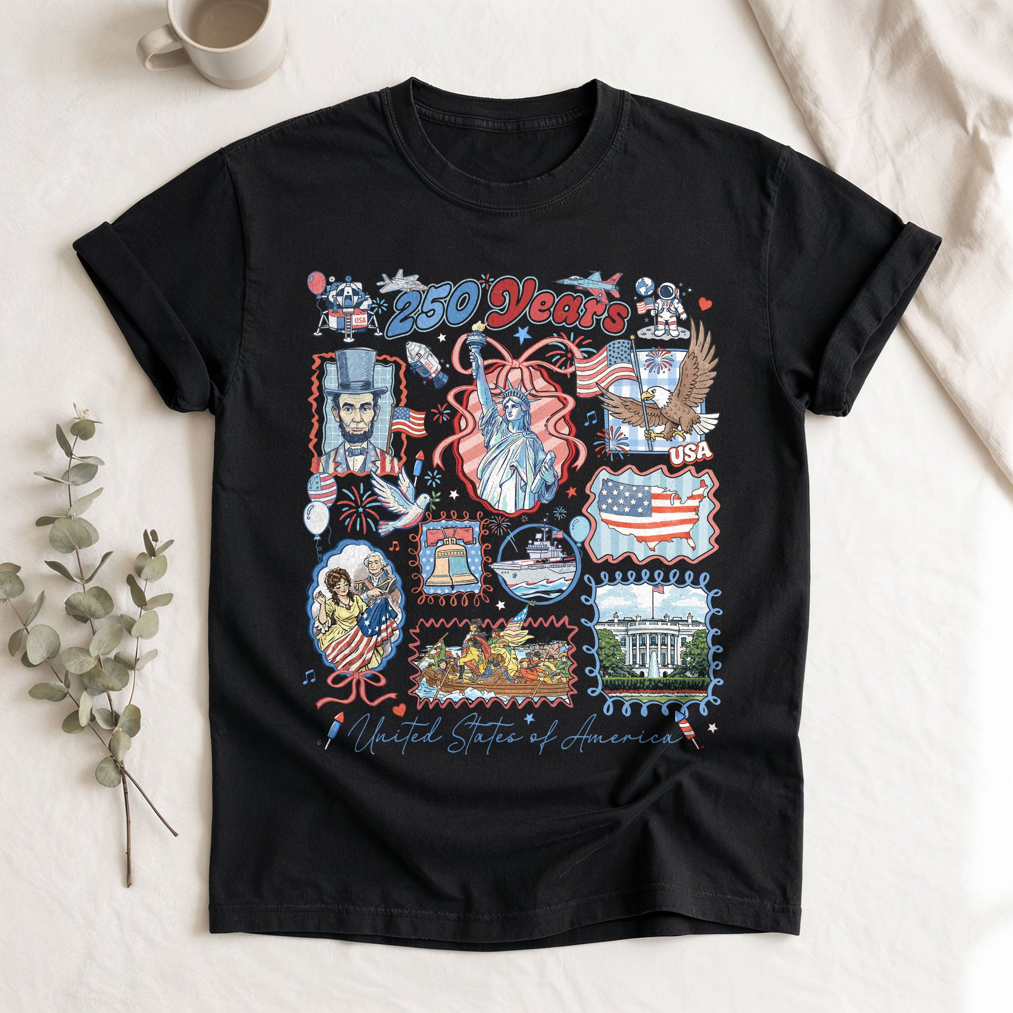 Vintage 1776-2026 USA Freedom Shirt - 250th Anniversary Retro Patriotic Gift