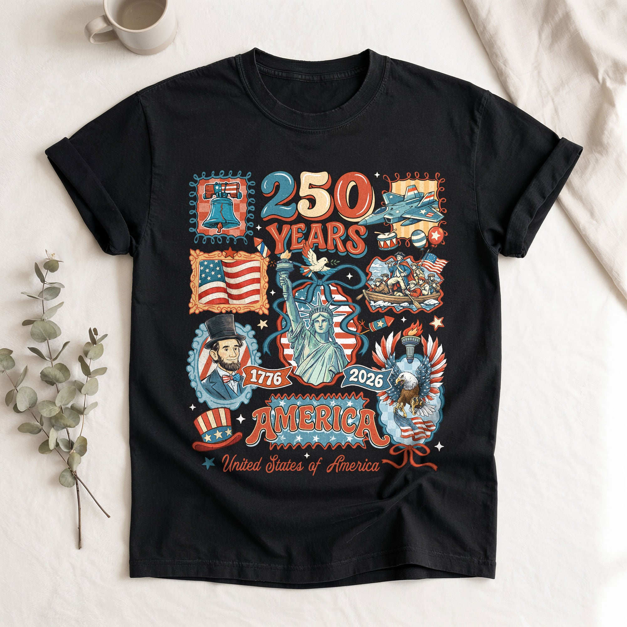 USA 250th Anniversary 1776-2026 Shirt - Limited Edition Vintage 250 Years Patriotic Tee