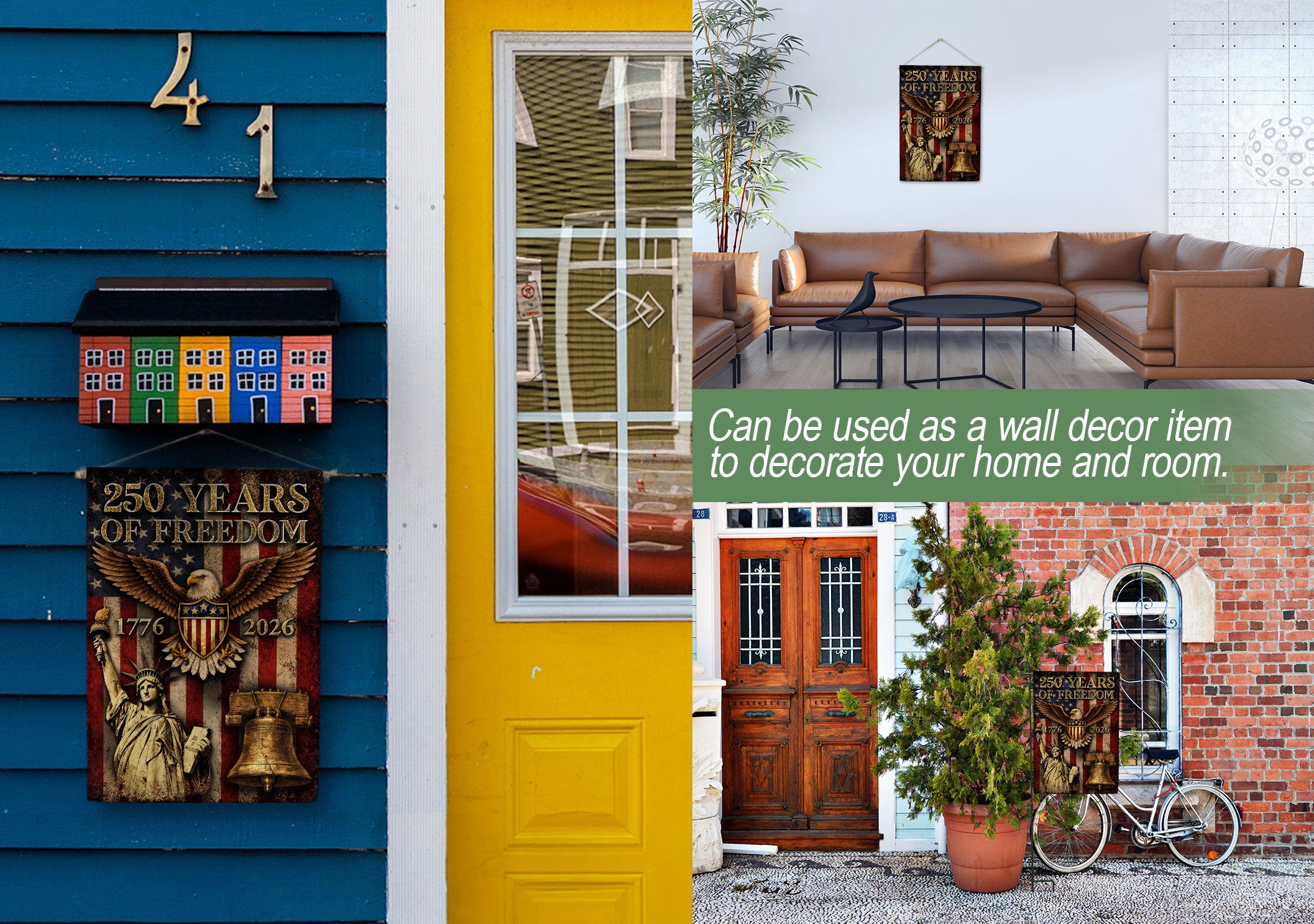 250th Anniversary United States Garden Flag - Patriotic Eagle Shield Home Decor 2026