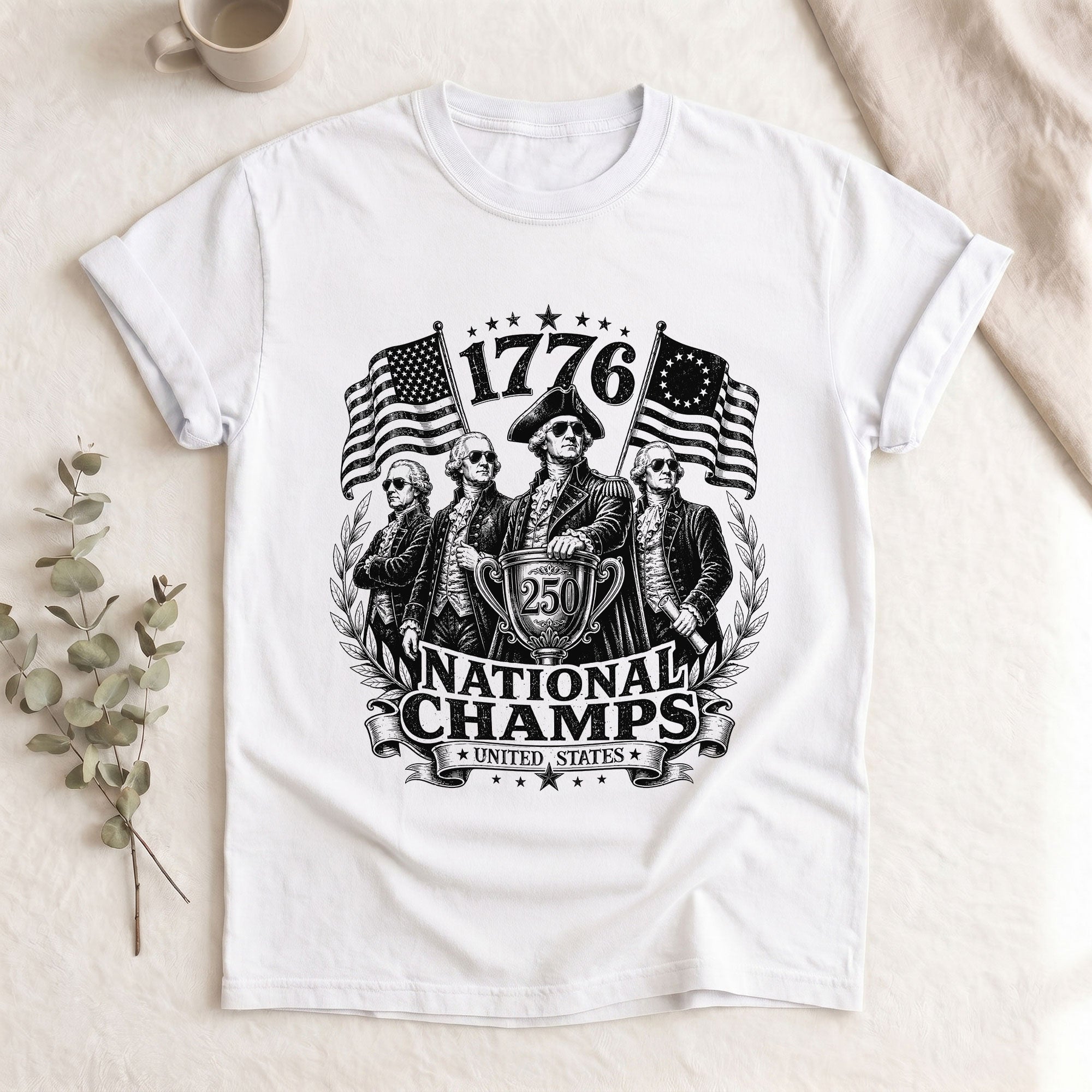 1776 National Champs Shirt Retro Style Patriotic Graphic Tee Unique Historical Design