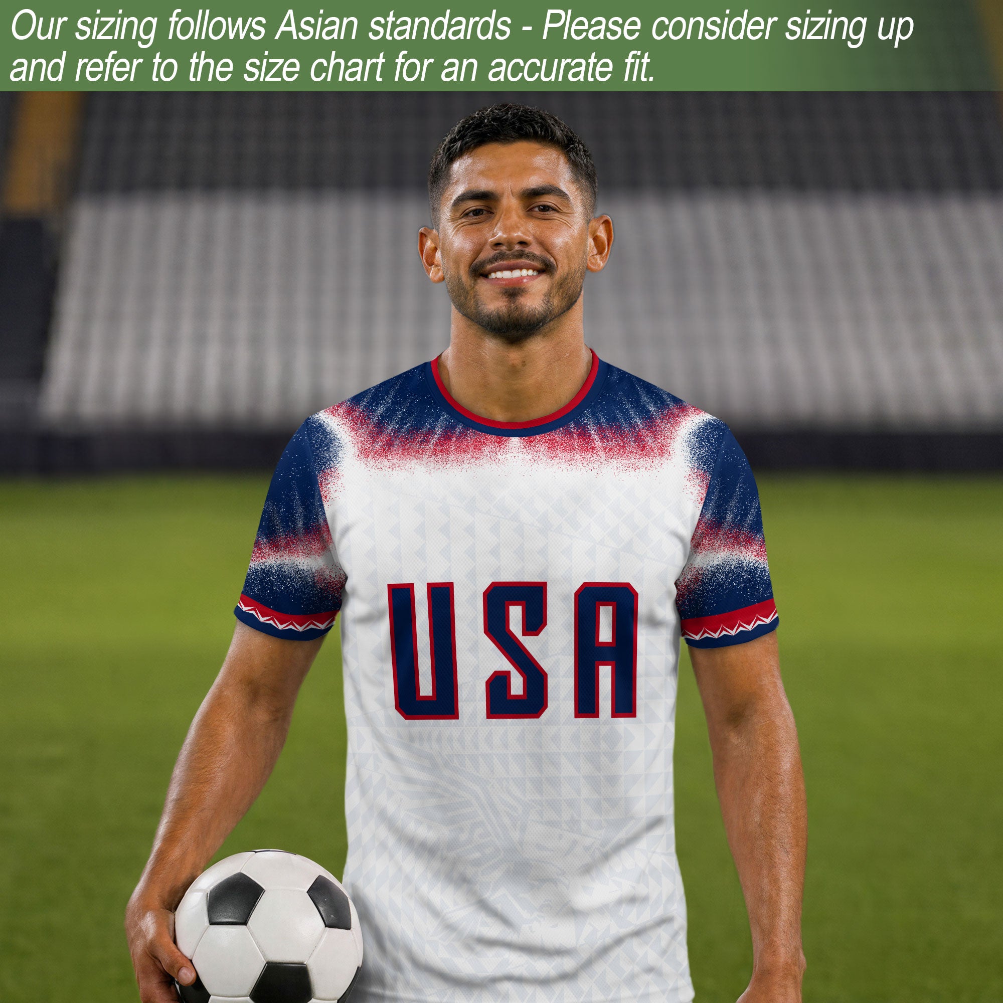 Custom USA Adult Soccer Jersey Personalized Football Shirt with Name and Number - Rust Field Wear