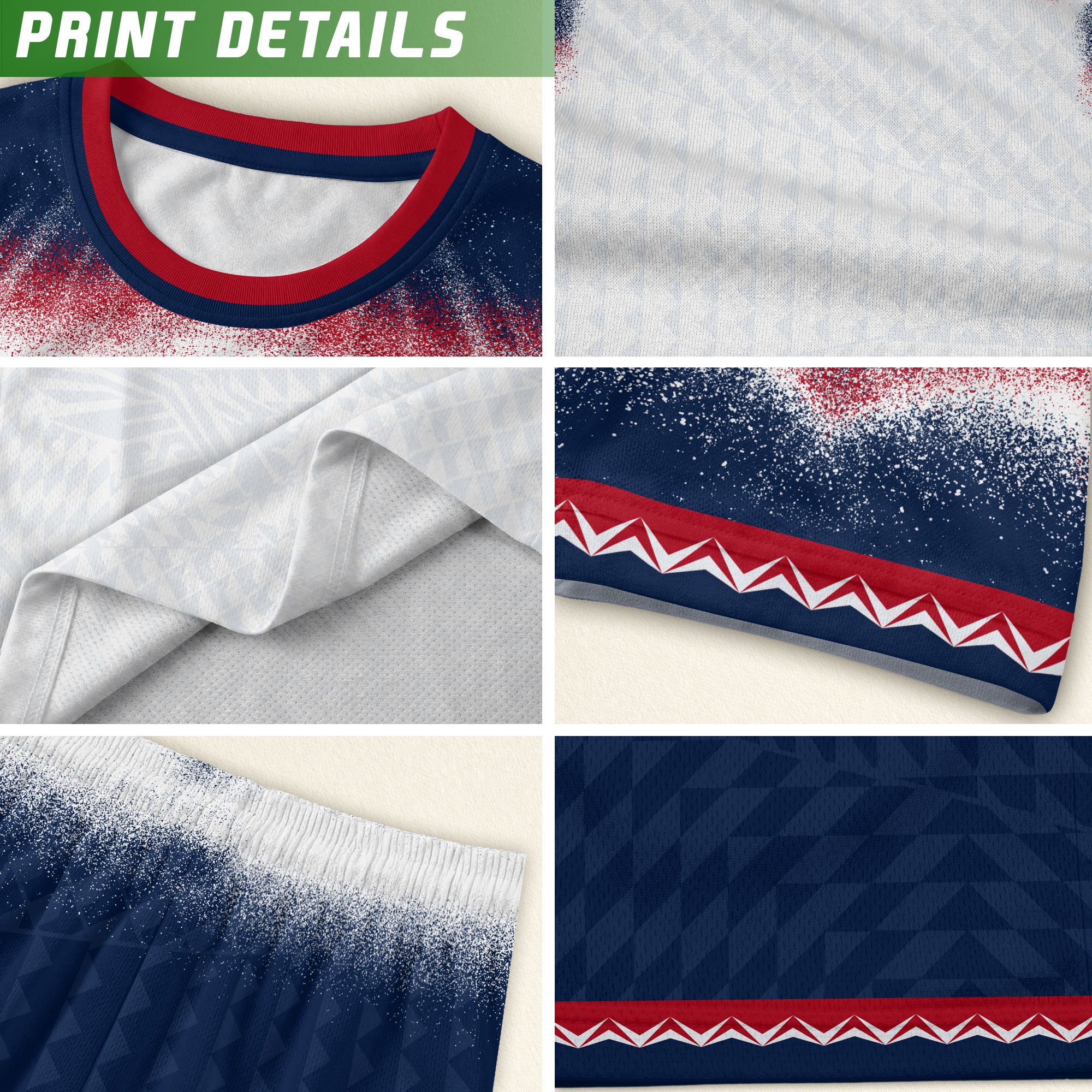 Kids USA Soccer Jersey White Youth Red Blue Patriotic Football Tee Shirt