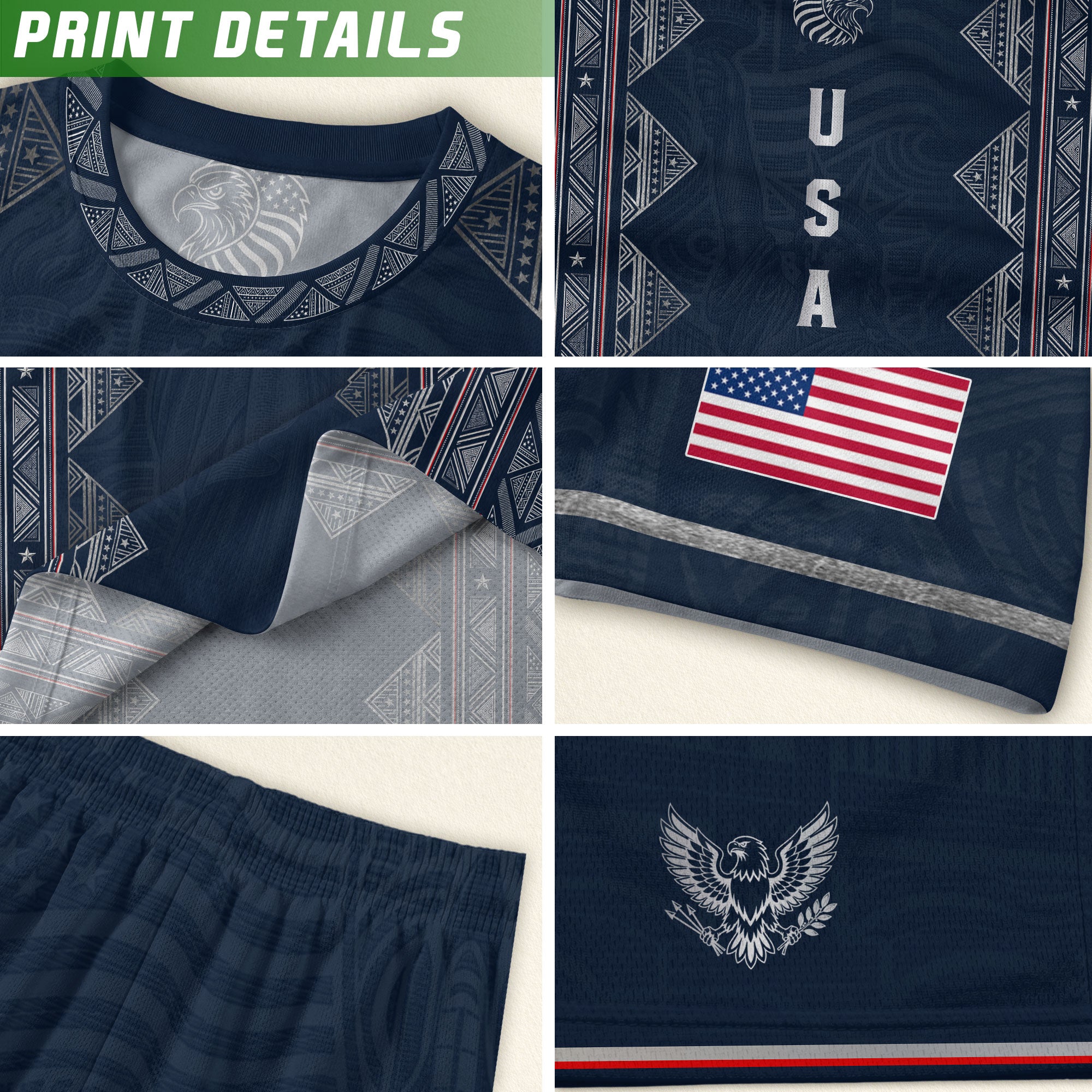 Youth Blue USA Football Jersey Breathable Patriotic Statue Liberty Design Fan Tee
