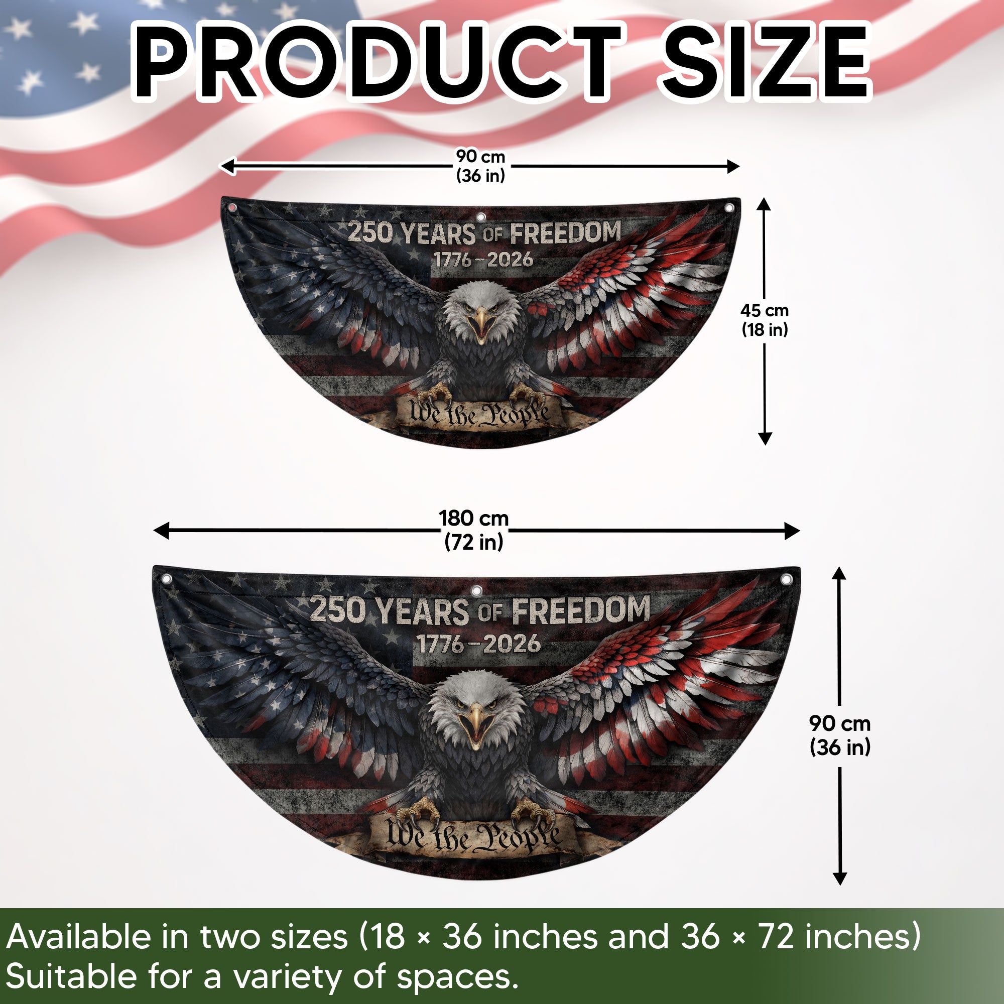 TEST BUNDLE - Fence Flag USA 250th Anniversary 1776–2026, American Eagle Patriotic Outdoor Banner, 250 Years of Freedom Flag (Copy)