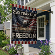 250 Years of Freedom House Flag We The People Eagle 1776-2026 Patriotic 250th Anniversary USA Flag