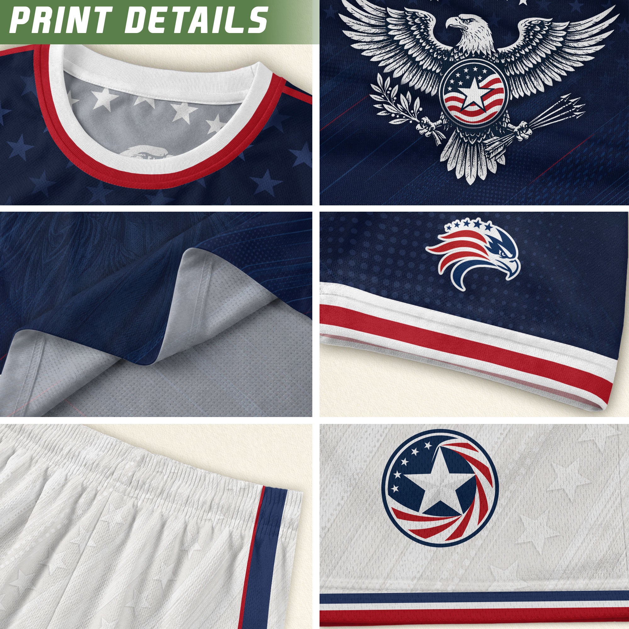Navy USA Soccer Jersey Men Patriotic United States Football Shirt Silver USA Text Gift