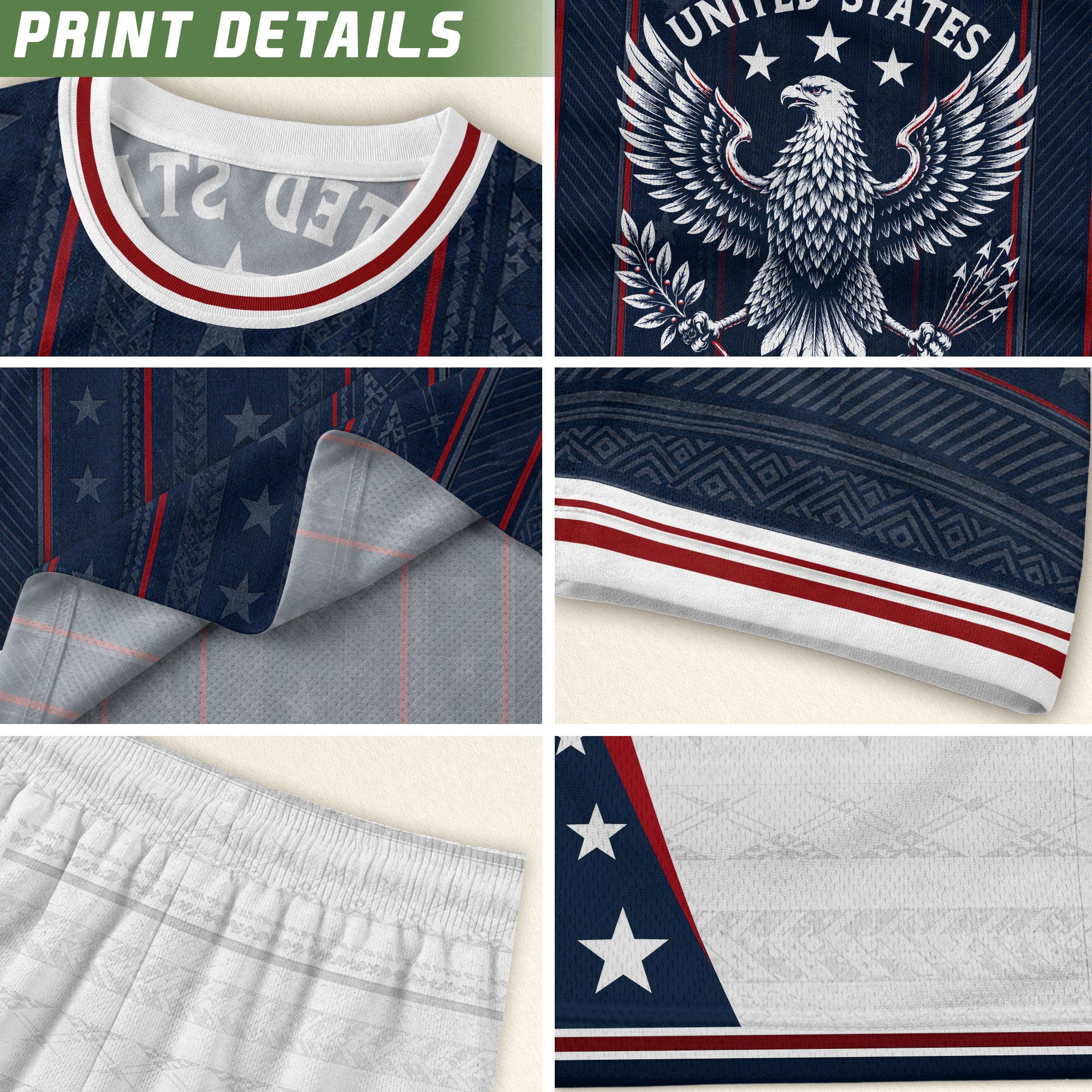 Navy USA Soccer Jersey American Pride Graphic Stripe Soccer Shirt Patriotic Fan Gear