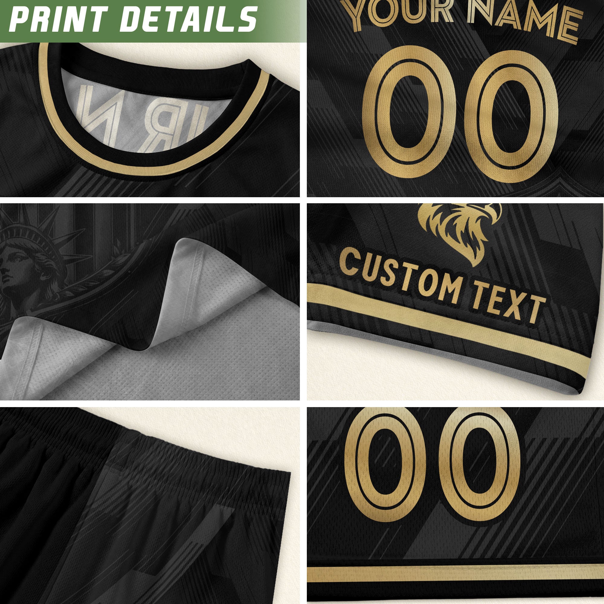 Abstract Pattern Adult Soccer Jersey Style Custom Name Number Personalized Sport Top
