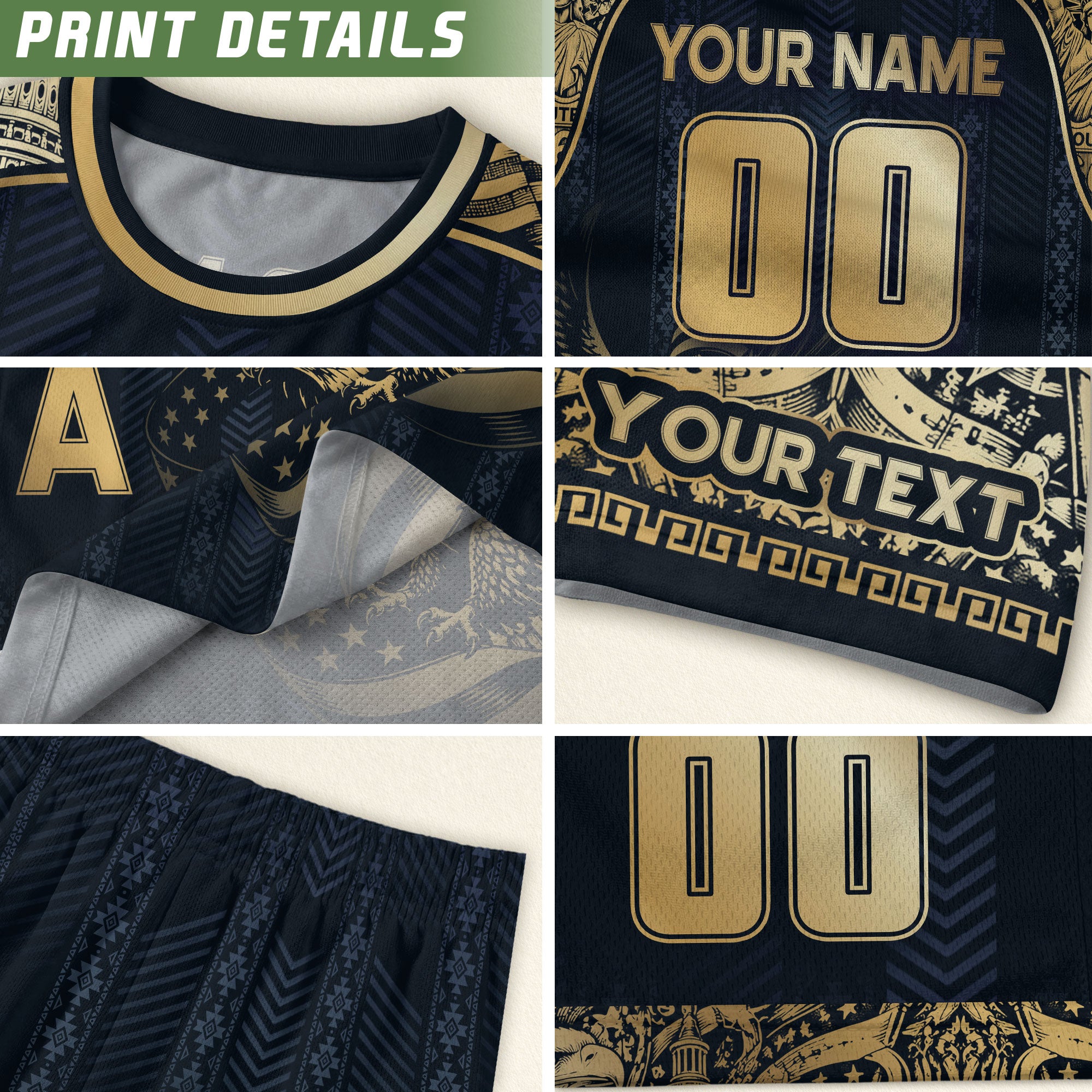 USA Eagle Soccer Jersey Style Adult Shirts Custom Name Number Personalized Activewear