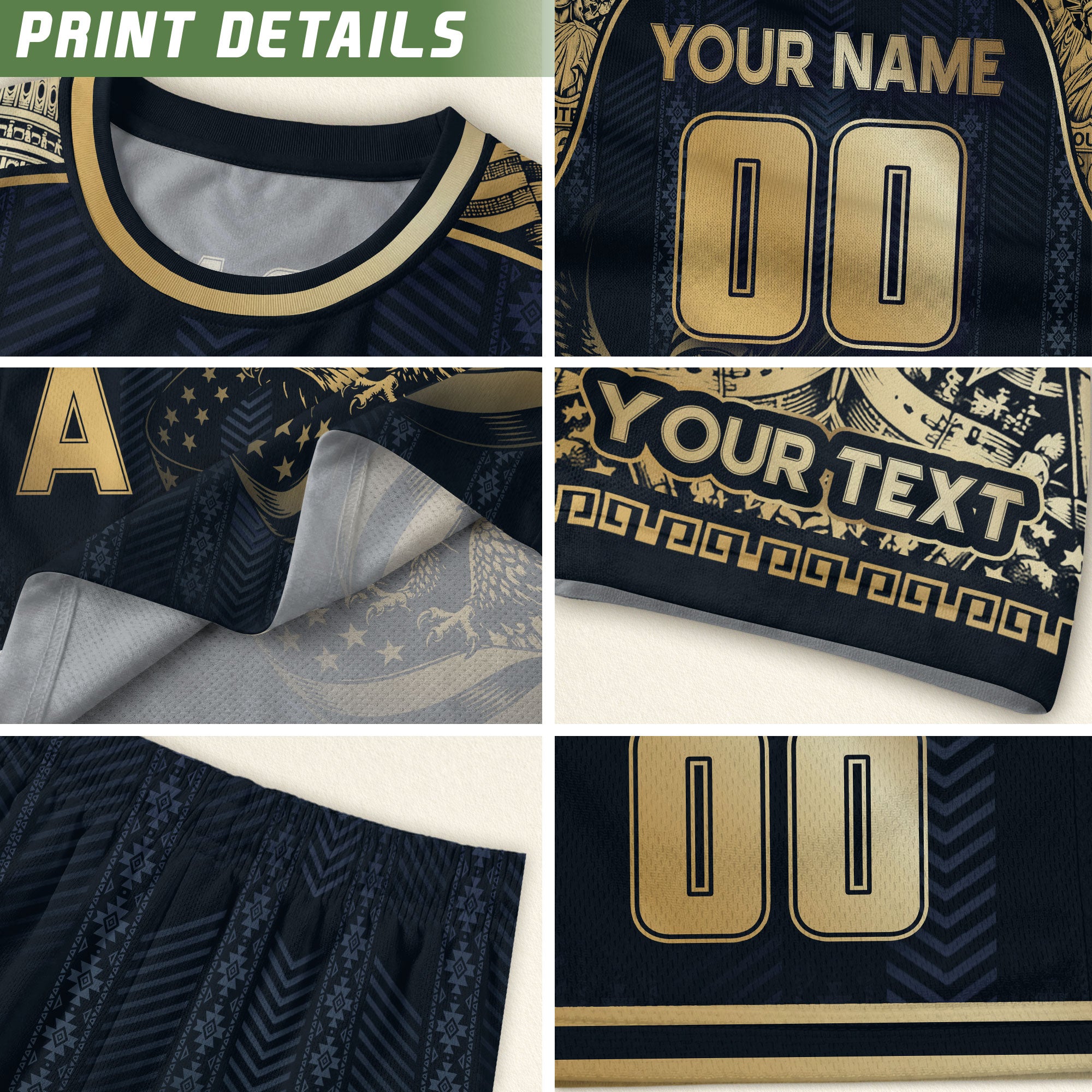 USA Eagle Soccer Jersey Style Adult Shirts Custom Name Number Personalized Activewear