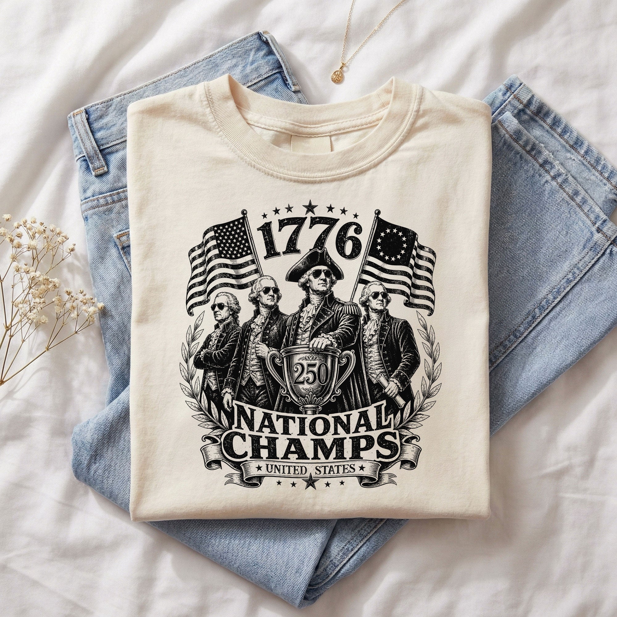1776 National Champs Shirt Retro Style Patriotic Graphic Tee Unique Historical Design