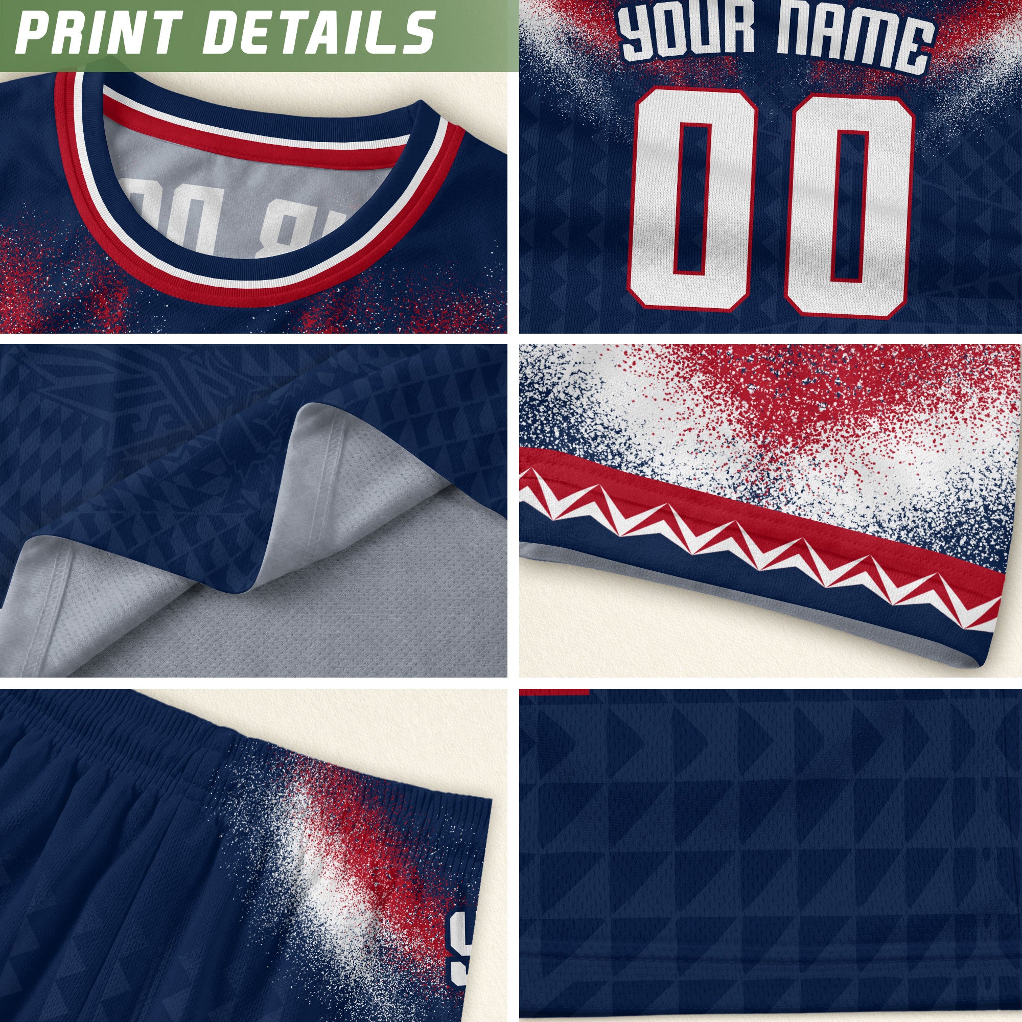 USA Patriotic Soccer Jersey Custom Name Number Adult Football Shirt Blue