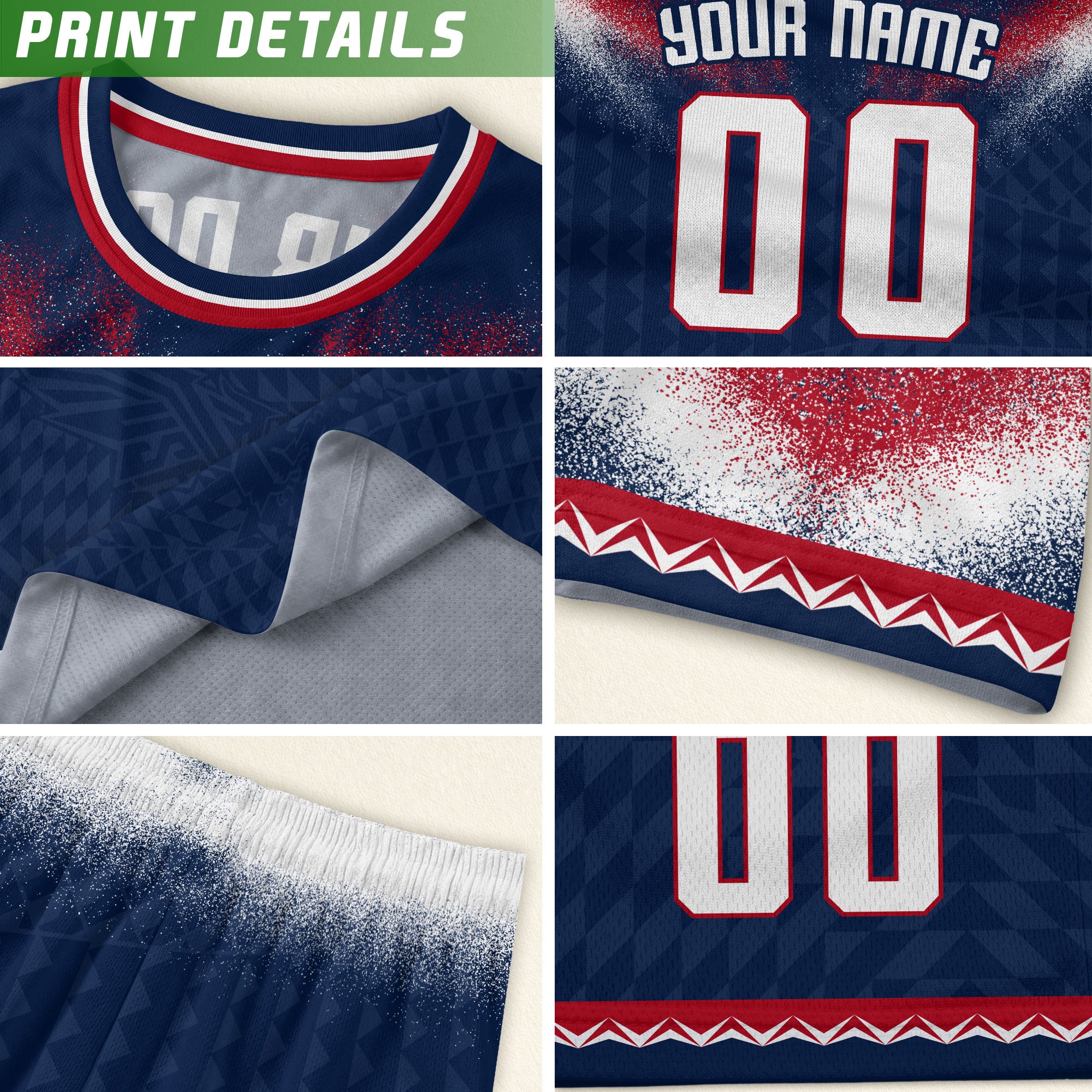 Custom Name Number Youth USA Soccer Jersey Navy Red Eagle Patriotic Football Jersey Kids