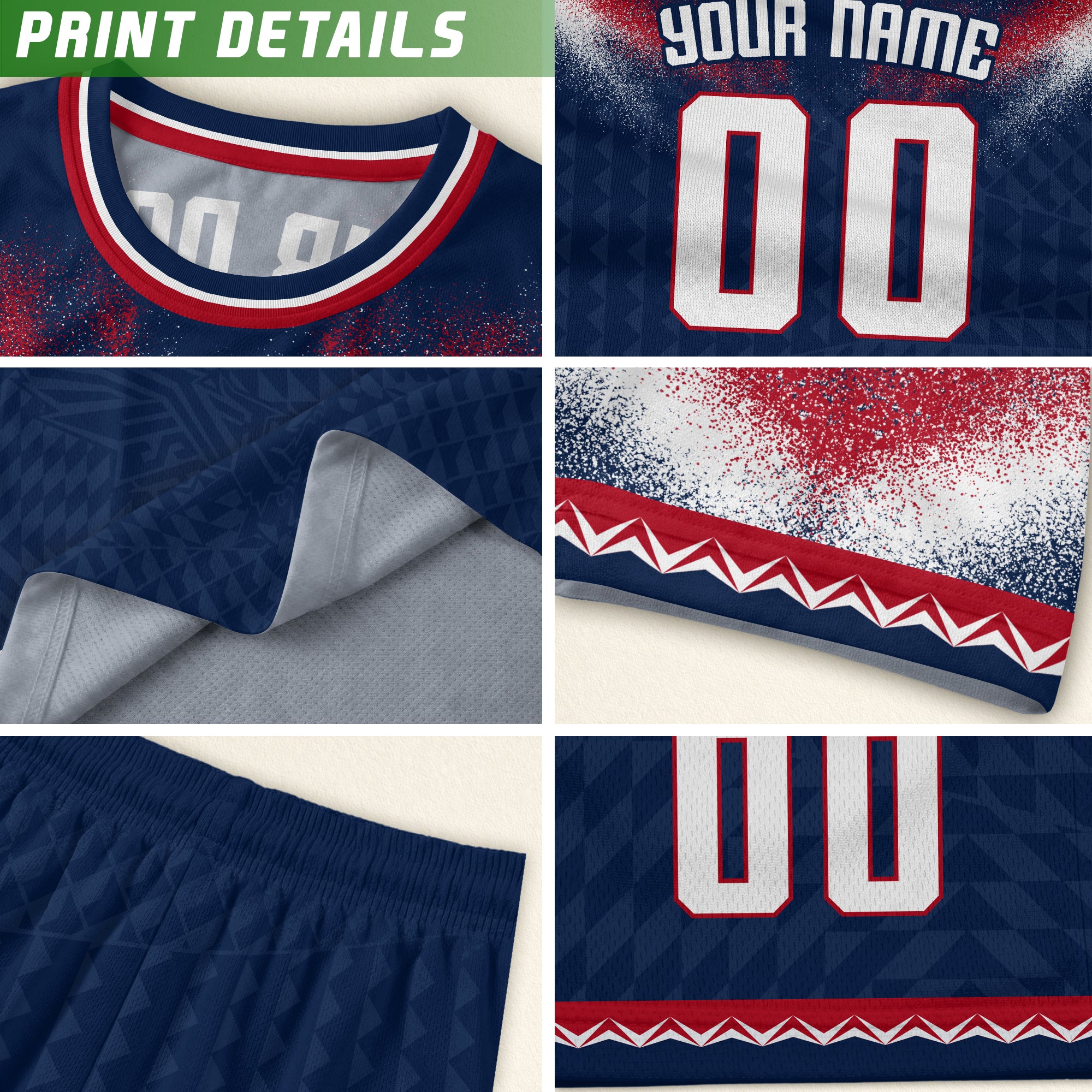 Custom Name Number Youth USA Soccer Jersey Navy Red Eagle Patriotic Football Jersey Kids