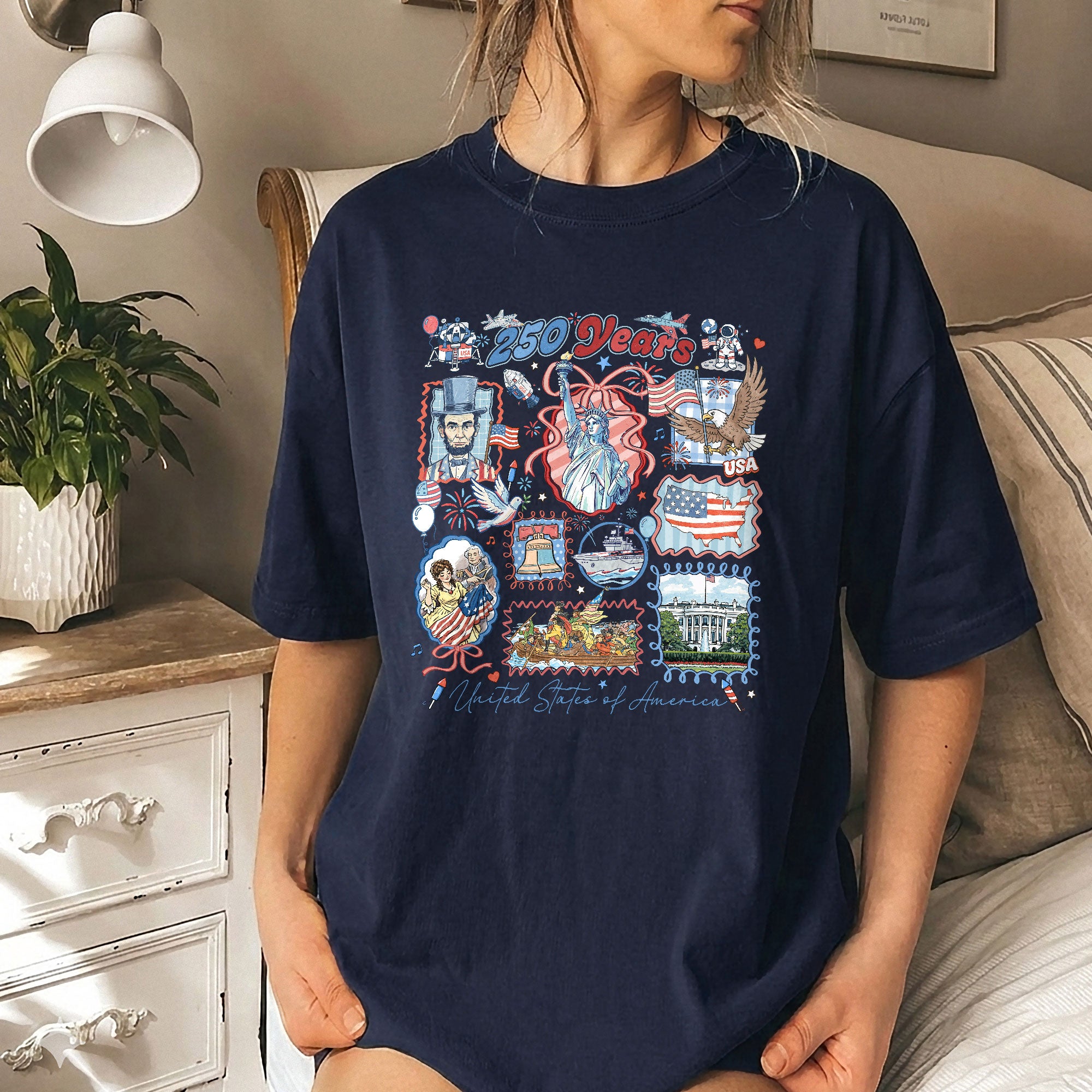 Vintage 1776-2026 USA Freedom Shirt - 250th Anniversary Retro Patriotic Gift