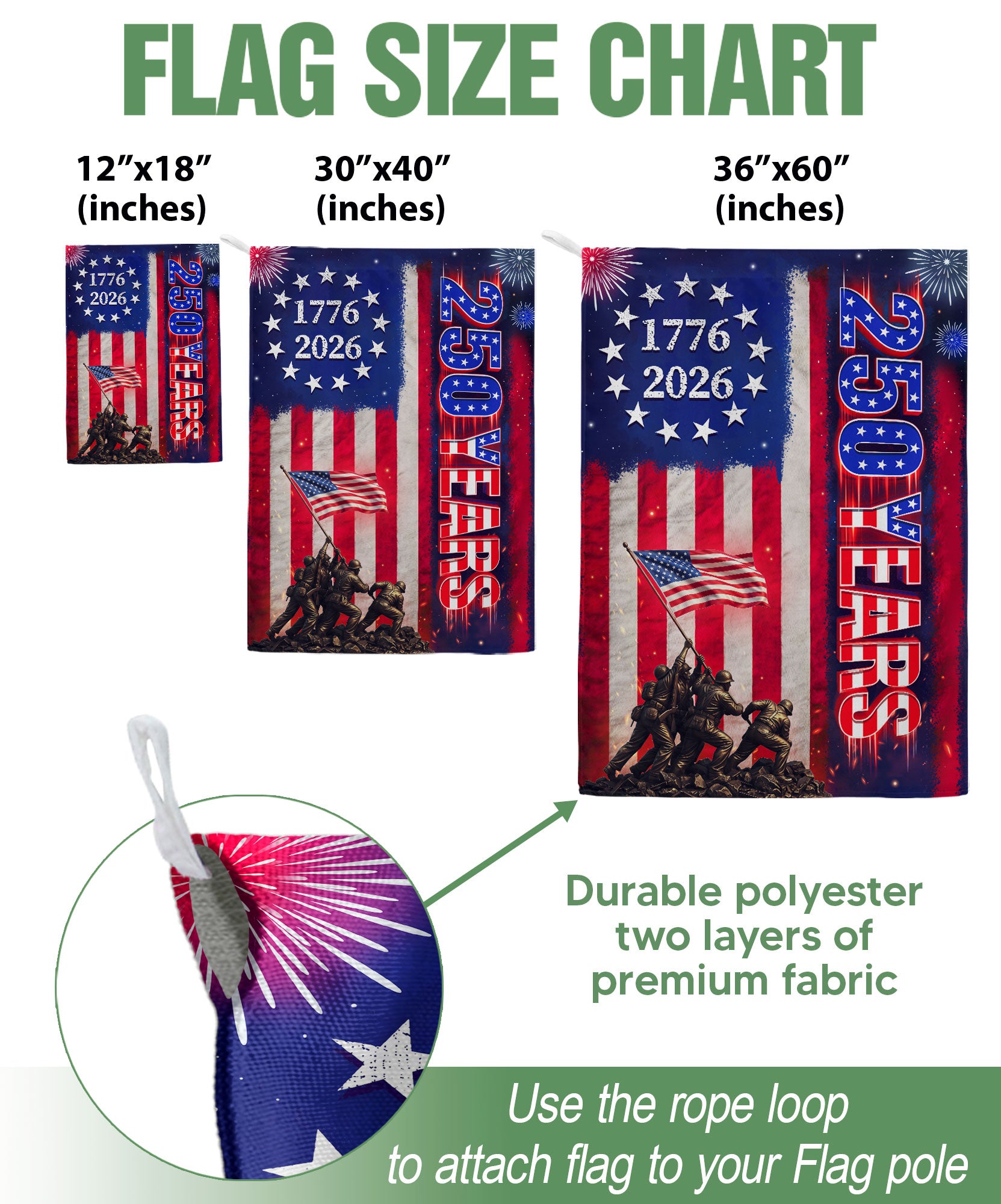 American Eagle House Flag 250th Anniversary Patriotic USA Decoration