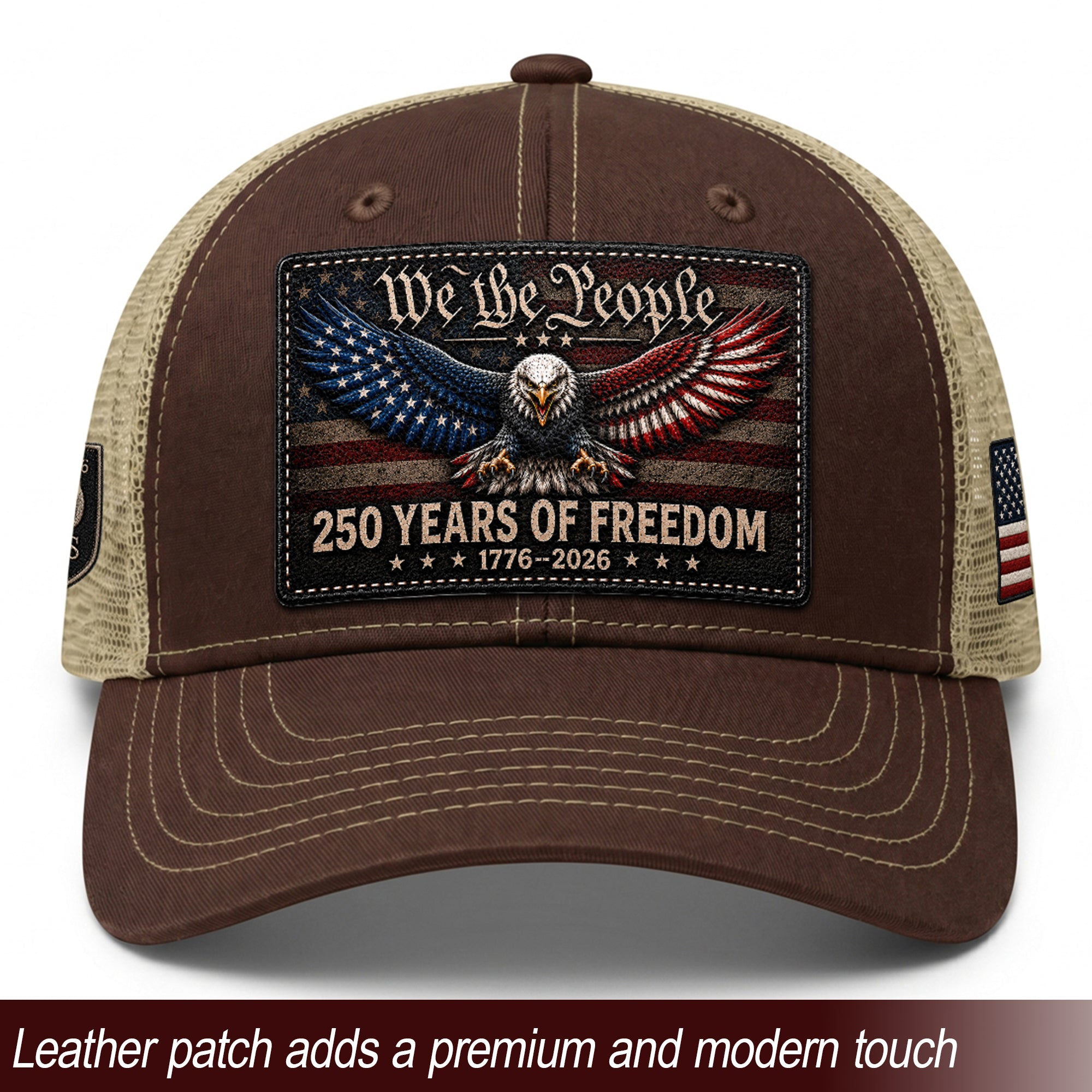We The People 250 Years Of Freedom Hat - US Patriotic 1776-2026 American Flag Cap