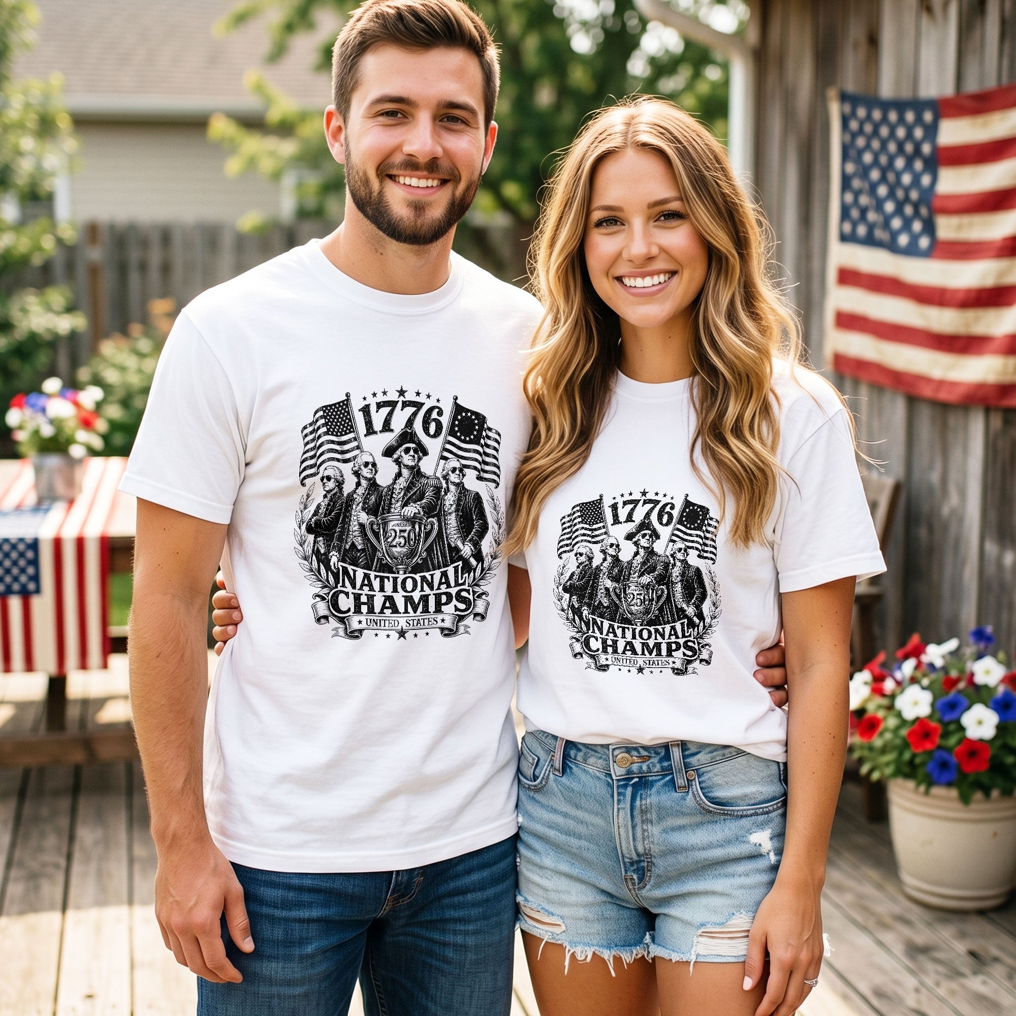 1776 National Champs Shirt Retro Style Patriotic Graphic Tee Unique Historical Design