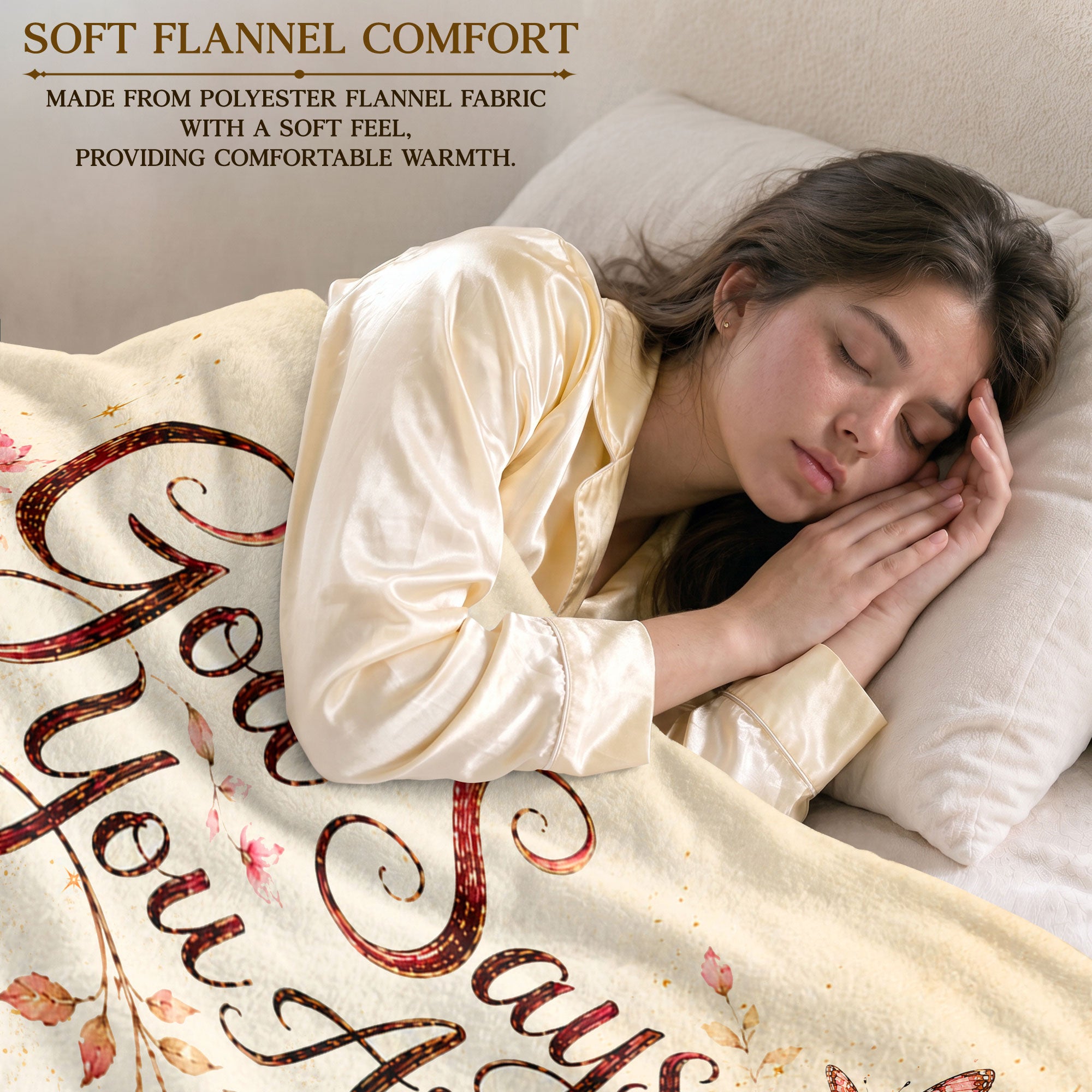 God Says You Are Pink Butterfly Blanket with Bible Verses Christian Floral Faith