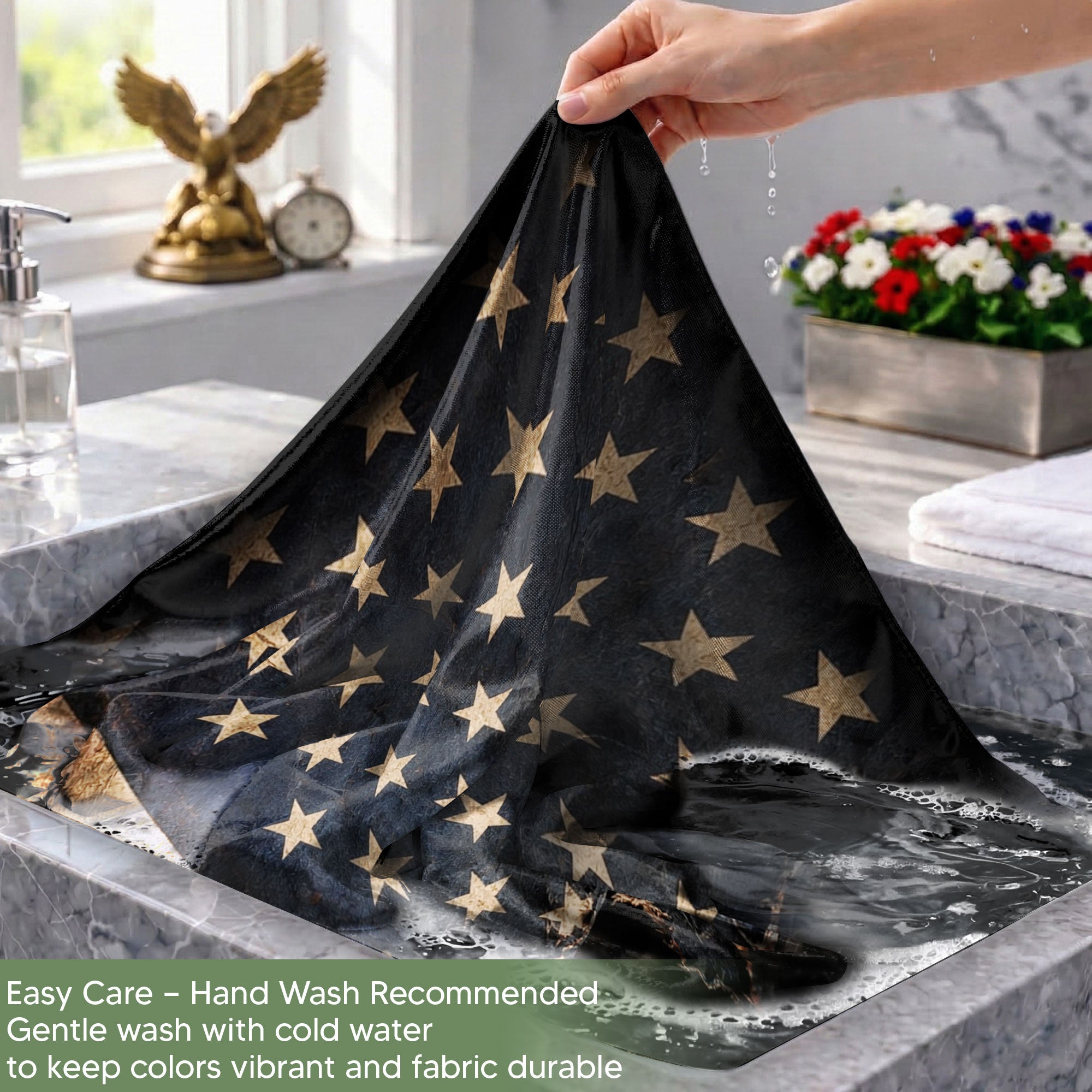 American Christian Freedom Flag 1776–2026 Patriotic Yard Decor - Rust Field Wear
