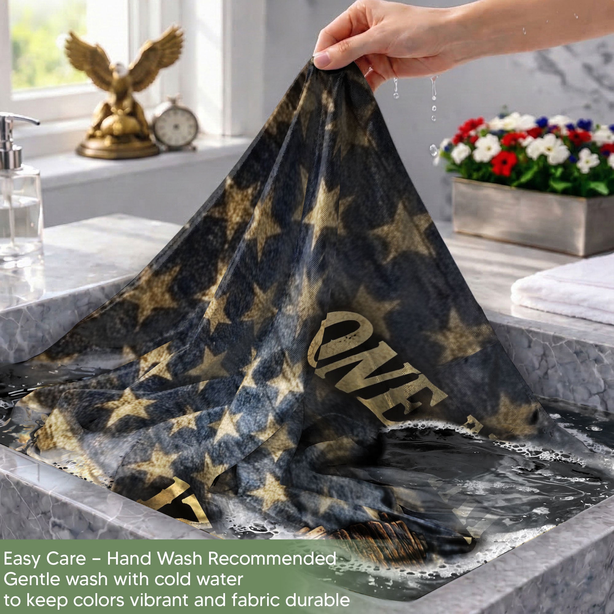 One Nation Under God America 250th Anniversary Flag - 250 Years of Blessings Liberty Bell & Cross Design, 1776-2026 Patriotic Double Sided Flag - Rust Field Wear