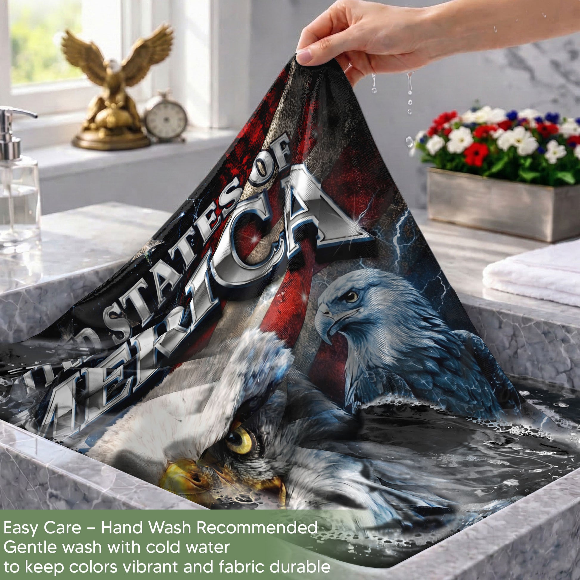 America We The People 250th Anniversary Garden Flag - Eagle Freedom 1776-2026, Double Sided 250 Years Outdoor Decor - Rust Field Wear