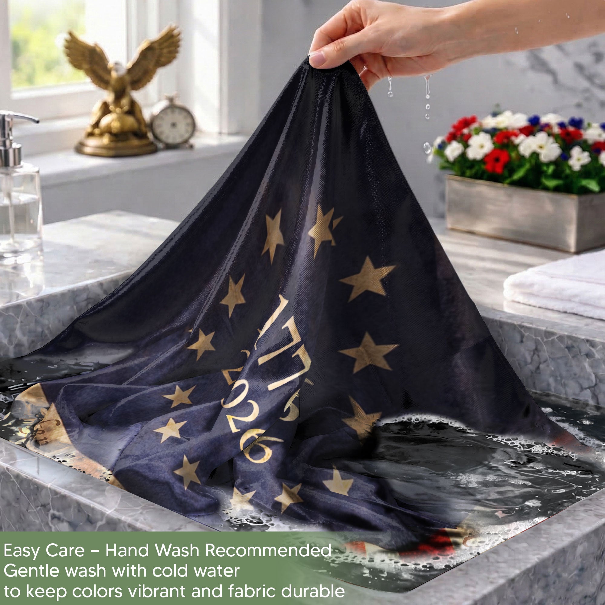 USA 250 Years of Freedom Flag - Liberty Bell & Cross Patriotic Outdoor Banner 1776-2026