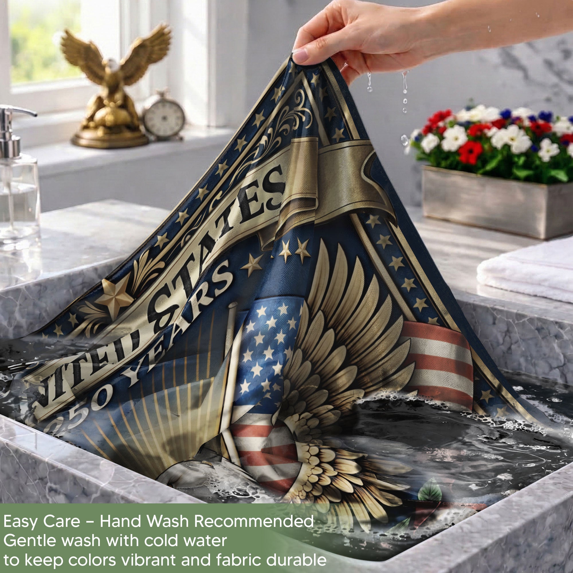 United States 250 Years Eagle Garden Flag Custom Family Name Patriotic Outdoor Decor