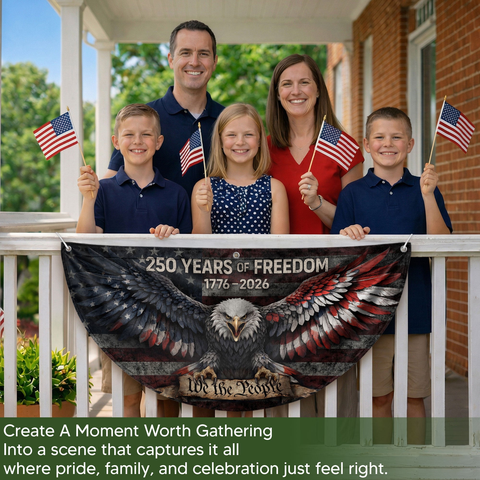 TEST BUNDLE - Fence Flag USA 250th Anniversary 1776–2026, American Eagle Patriotic Outdoor Banner, 250 Years of Freedom Flag (Copy)
