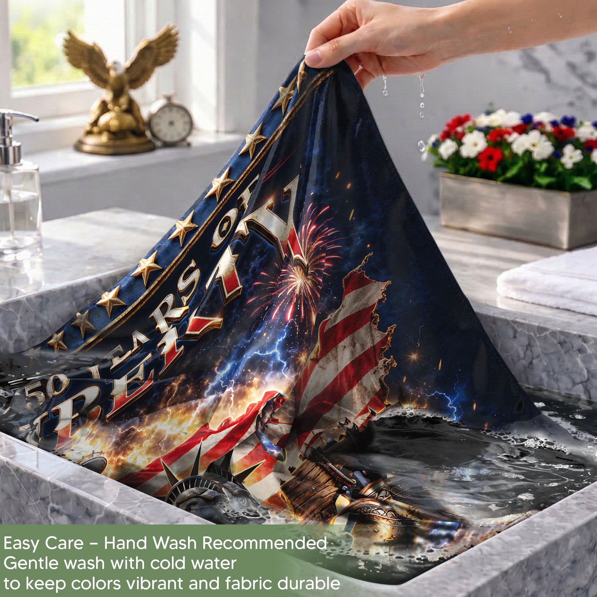 Personalized 250 Years USA Garden Flag – Patriotic Liberty & Eagle Design (1776–2026)