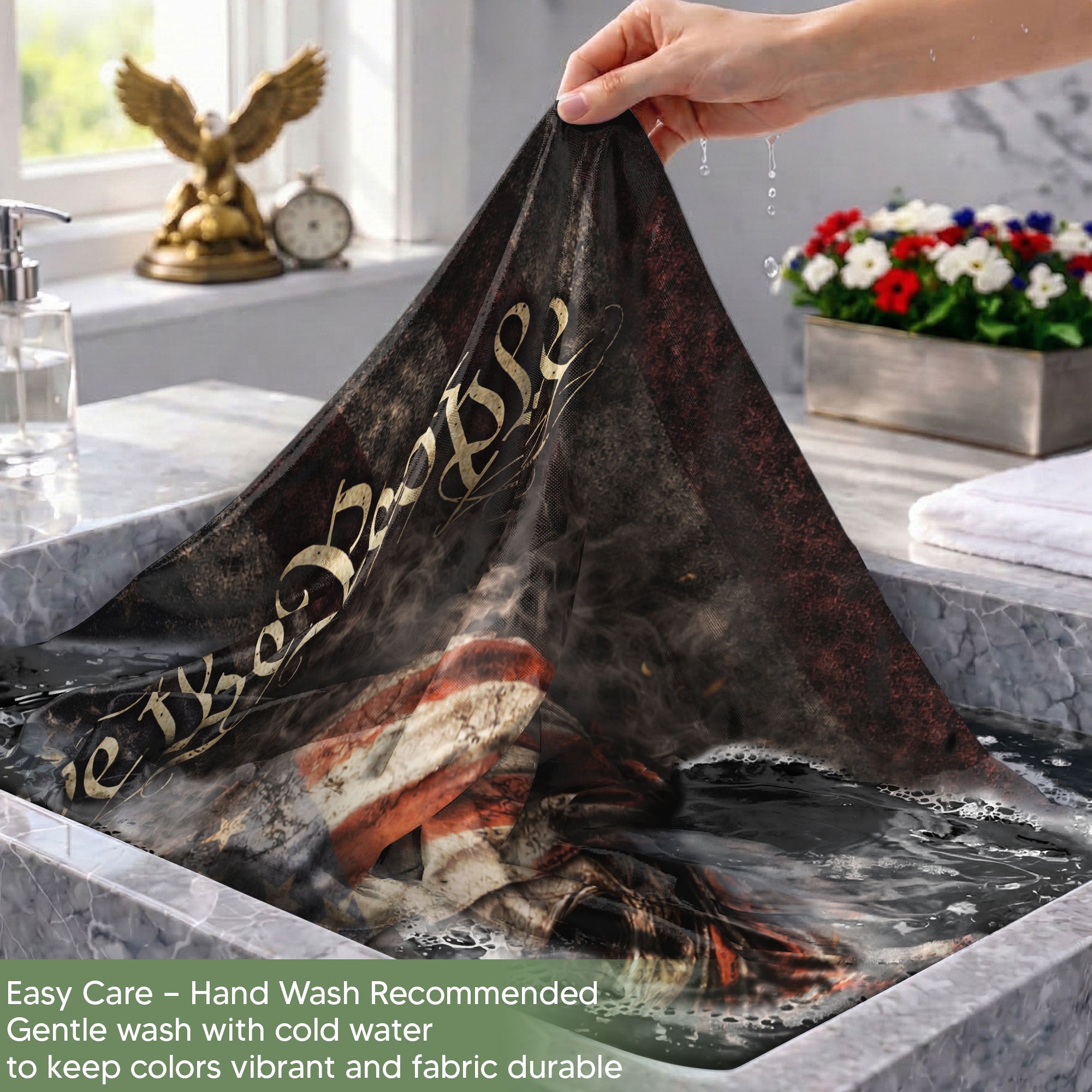 USA 250 Years Garden Flag - We The People Skull Patriotic Outdoor Decor 1776-2026