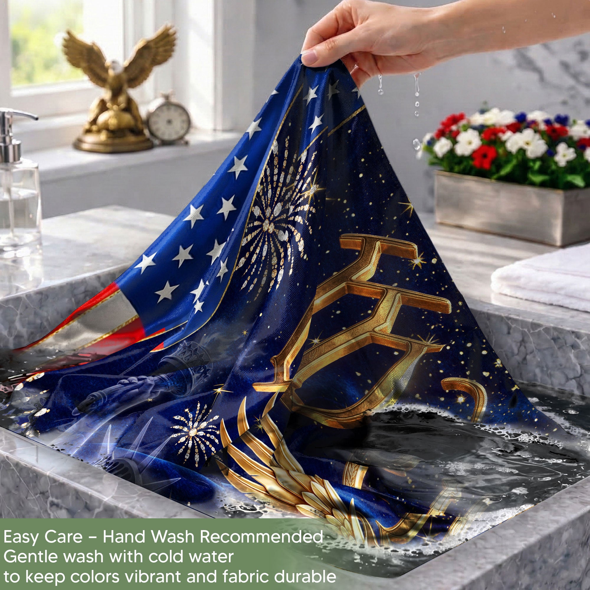 We The People Gold Eagle Liberty Patriotic American Flag US 1776 2026 Celebration 3x5ft