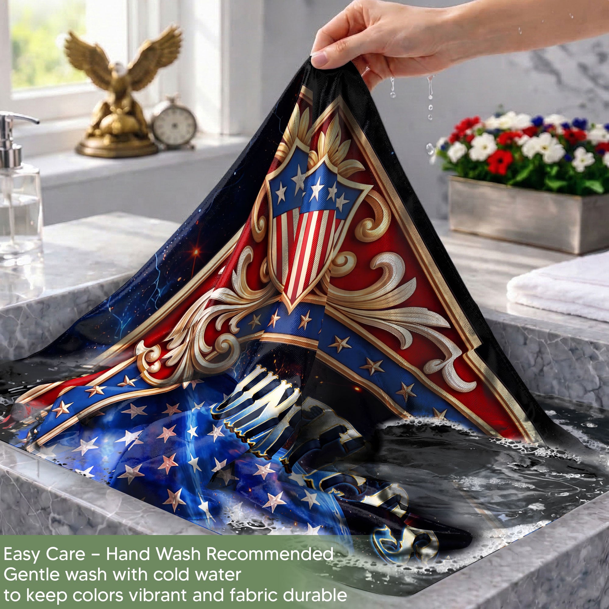USA 250 Years Patriotic Flag - Majestic Bald Eagle & Stars Outdoor Banner 1776-2026
