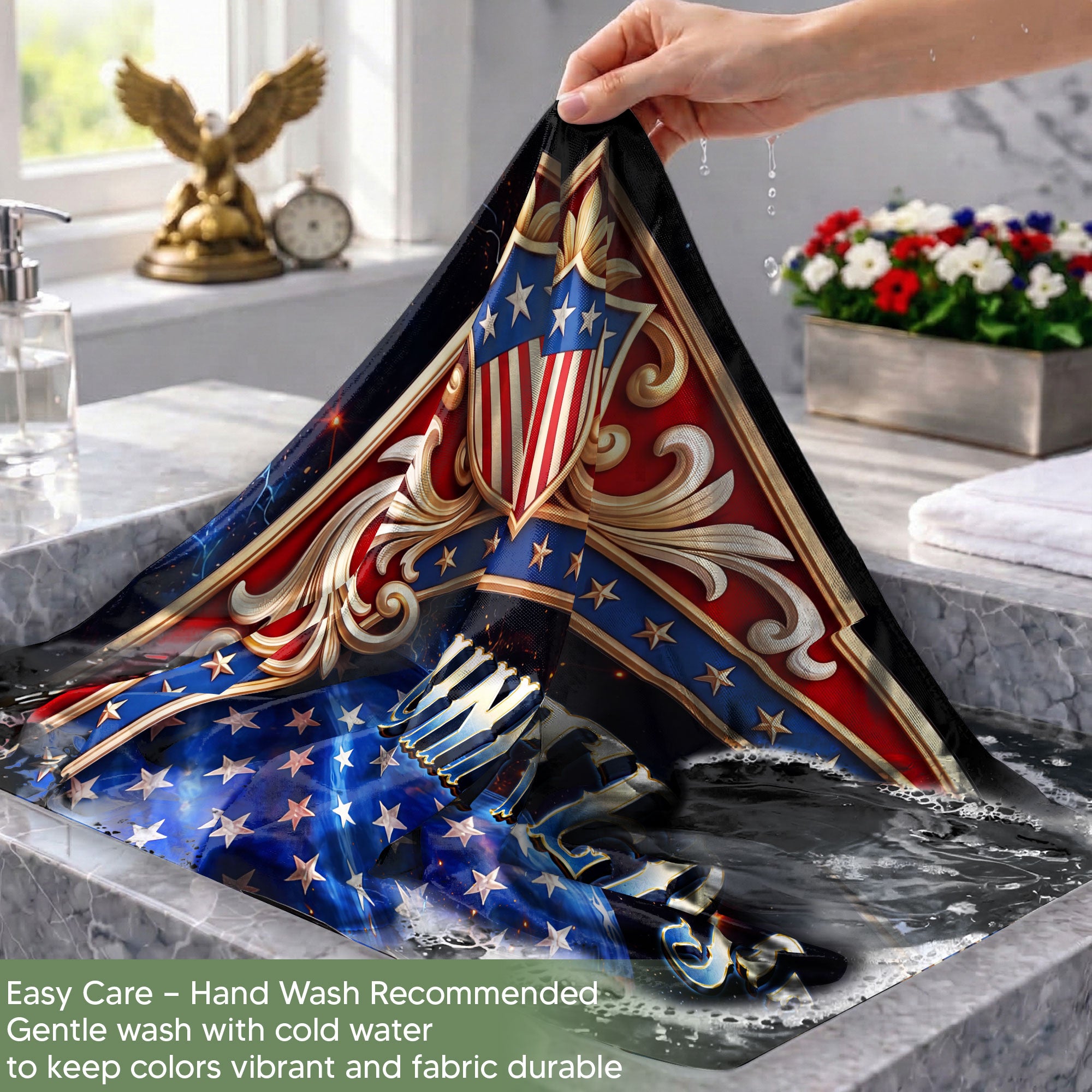 USA 250 Years Patriotic Flag - Majestic Bald Eagle & Stars Outdoor Banner 1776-2026