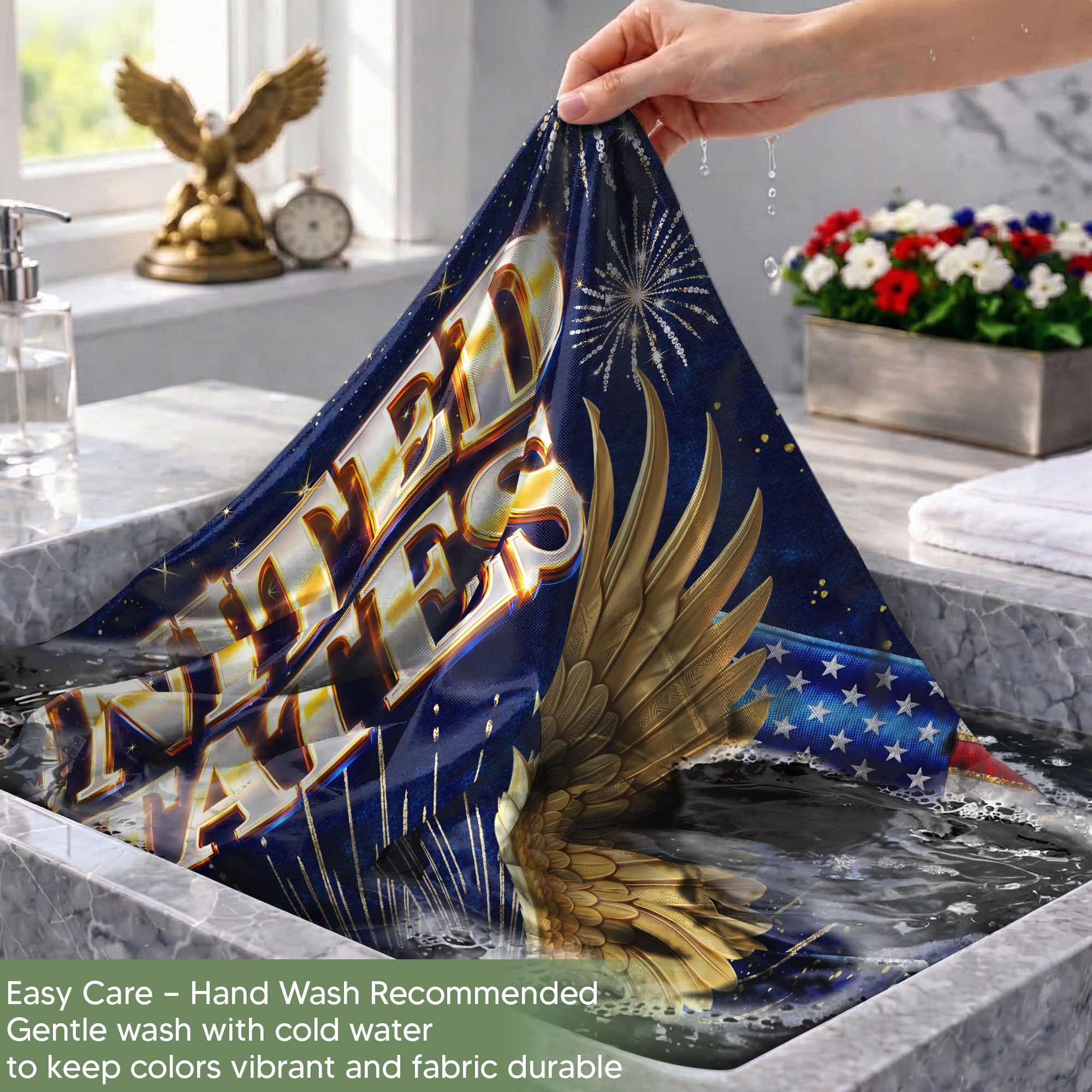 250th Anniversary United States House Flag - Royal Eagle Patriotic Home Decor Banner
