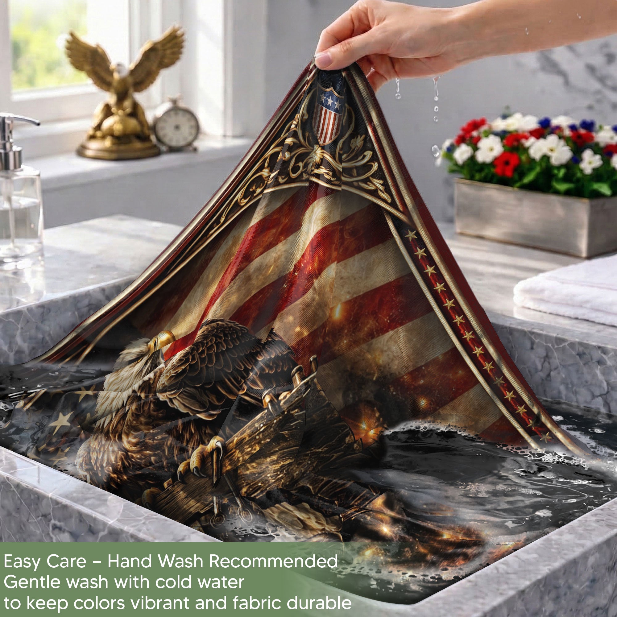 250 Years of Freedom House Flag 1776-2026 Liberty Bell & Eagle Patriotic Banner