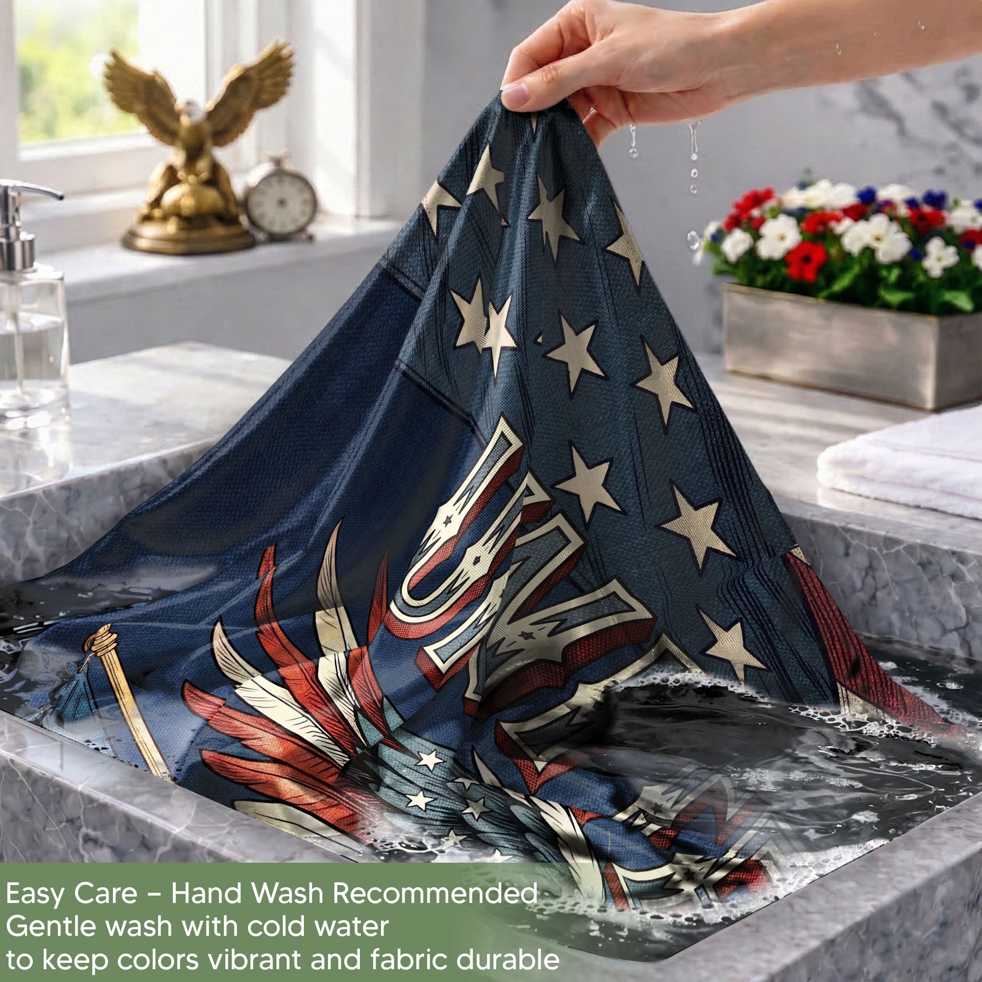 United States 1776-2026 Anniversary Flag Liberty Bell Bald Eagle We The People Banner