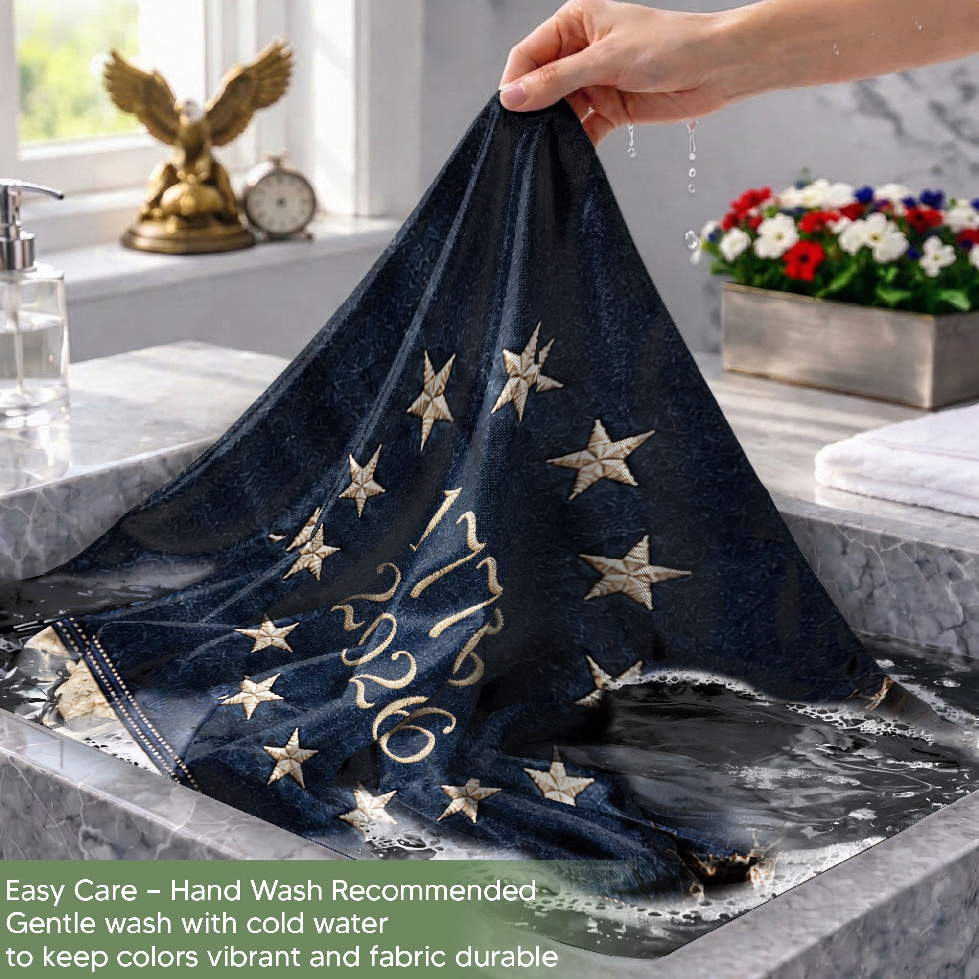 250 Years of Freedom Flag 1776-2026 Pledge of Allegiance Statue of Liberty US Banner