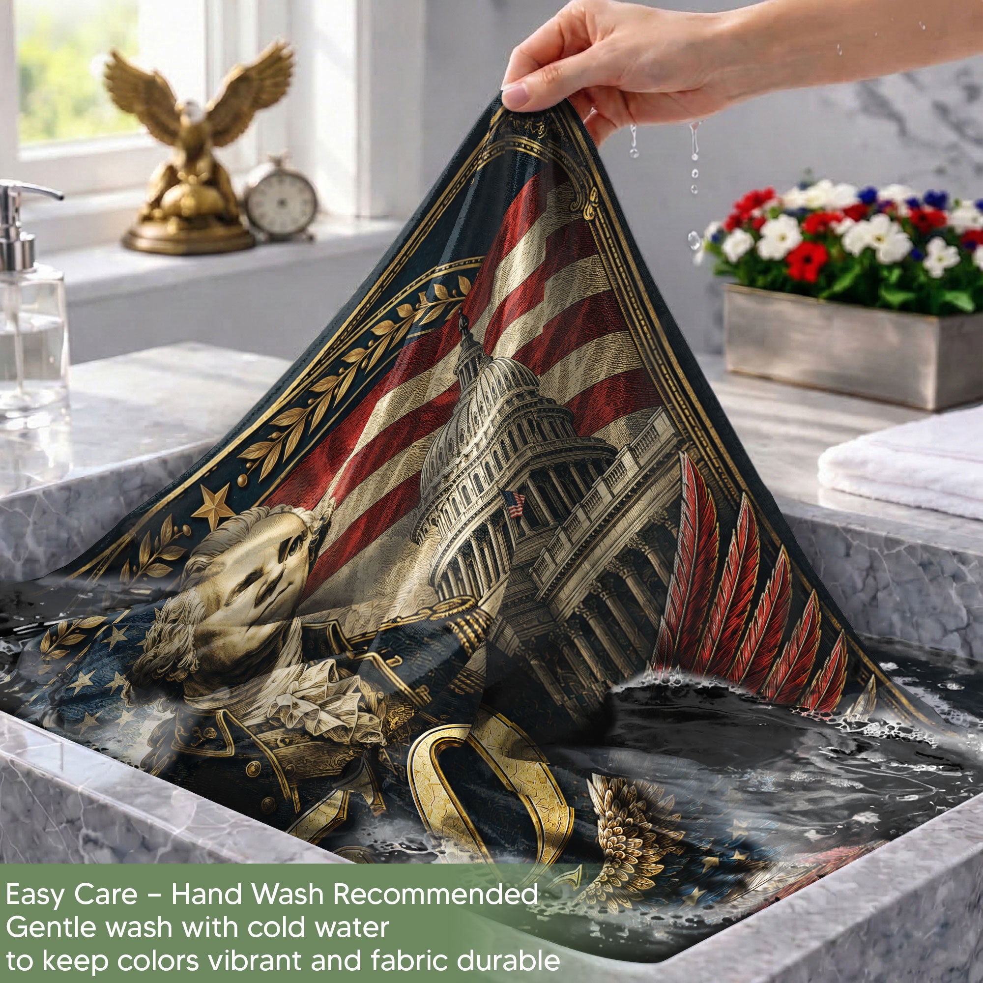250 Years of Freedom Garden Flag 1776-2026 George Washington Liberty Bell Patriotic Decor
