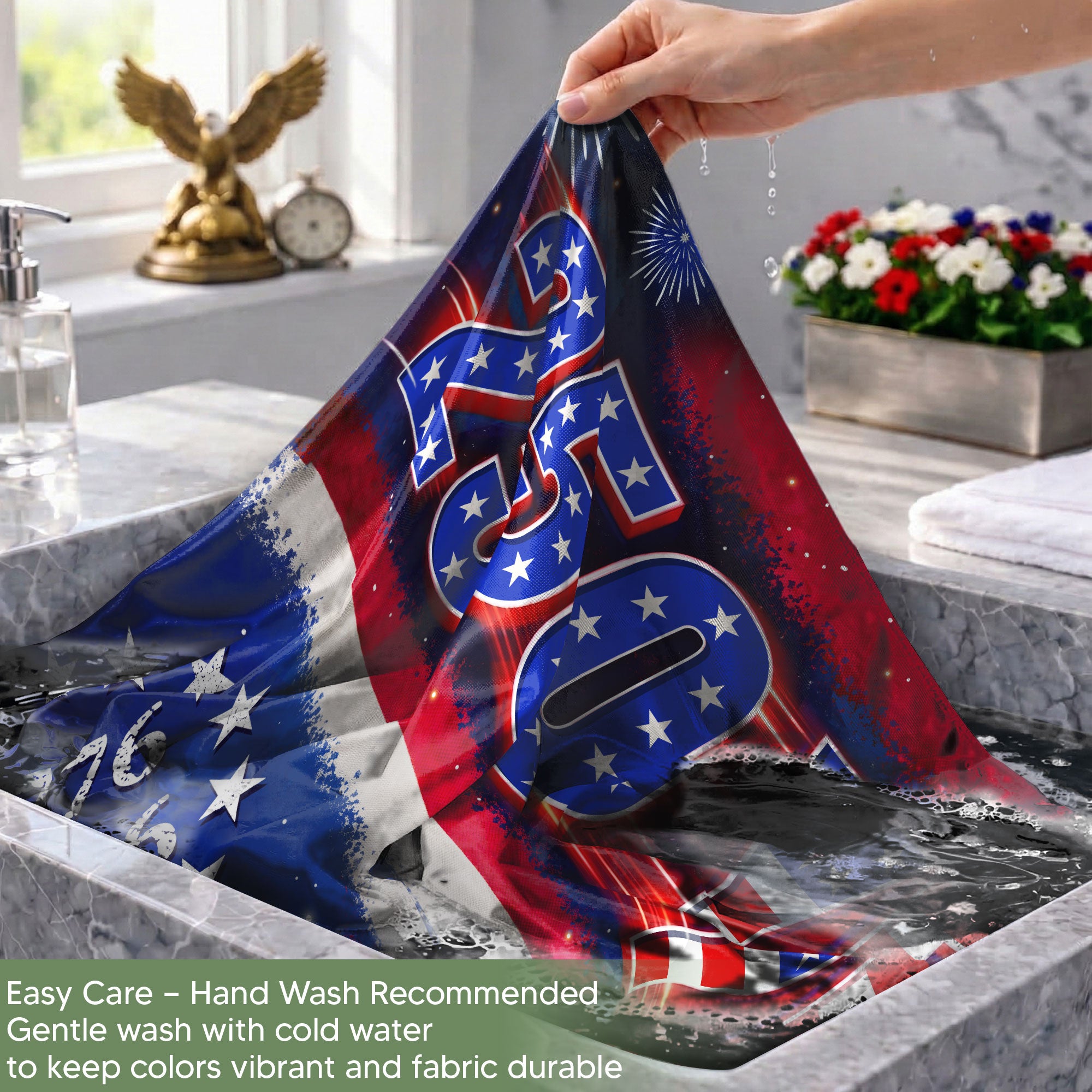 American Eagle House Flag 250th Anniversary Patriotic USA Decoration