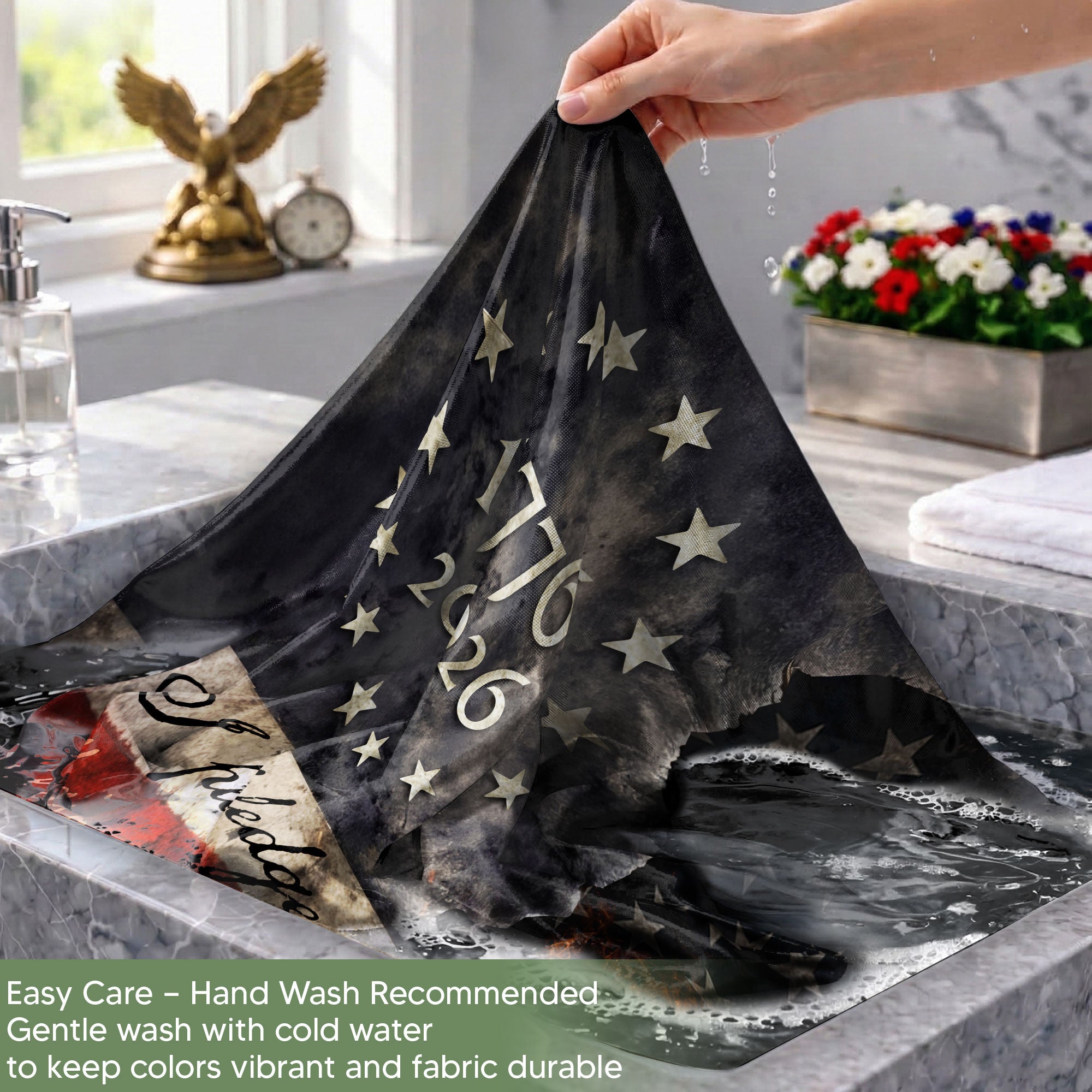 Commemorative 250 Years of Freedom Flag 1776-2026 Lincoln Eagle We The People Patriotic Banner