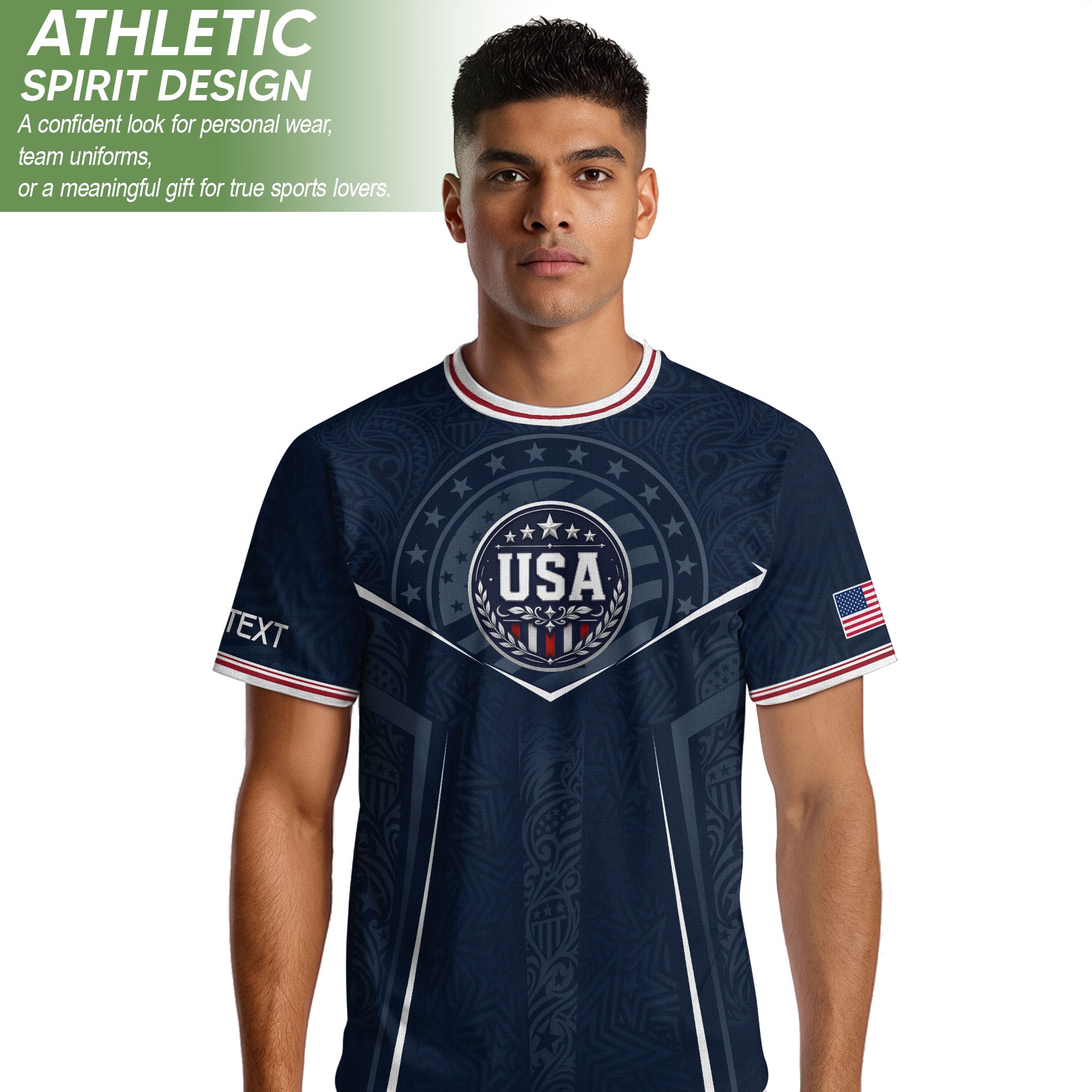 USA Soccer Jersey Custom Name Number Vintage Map Patriotic Cream Football Team Shirt