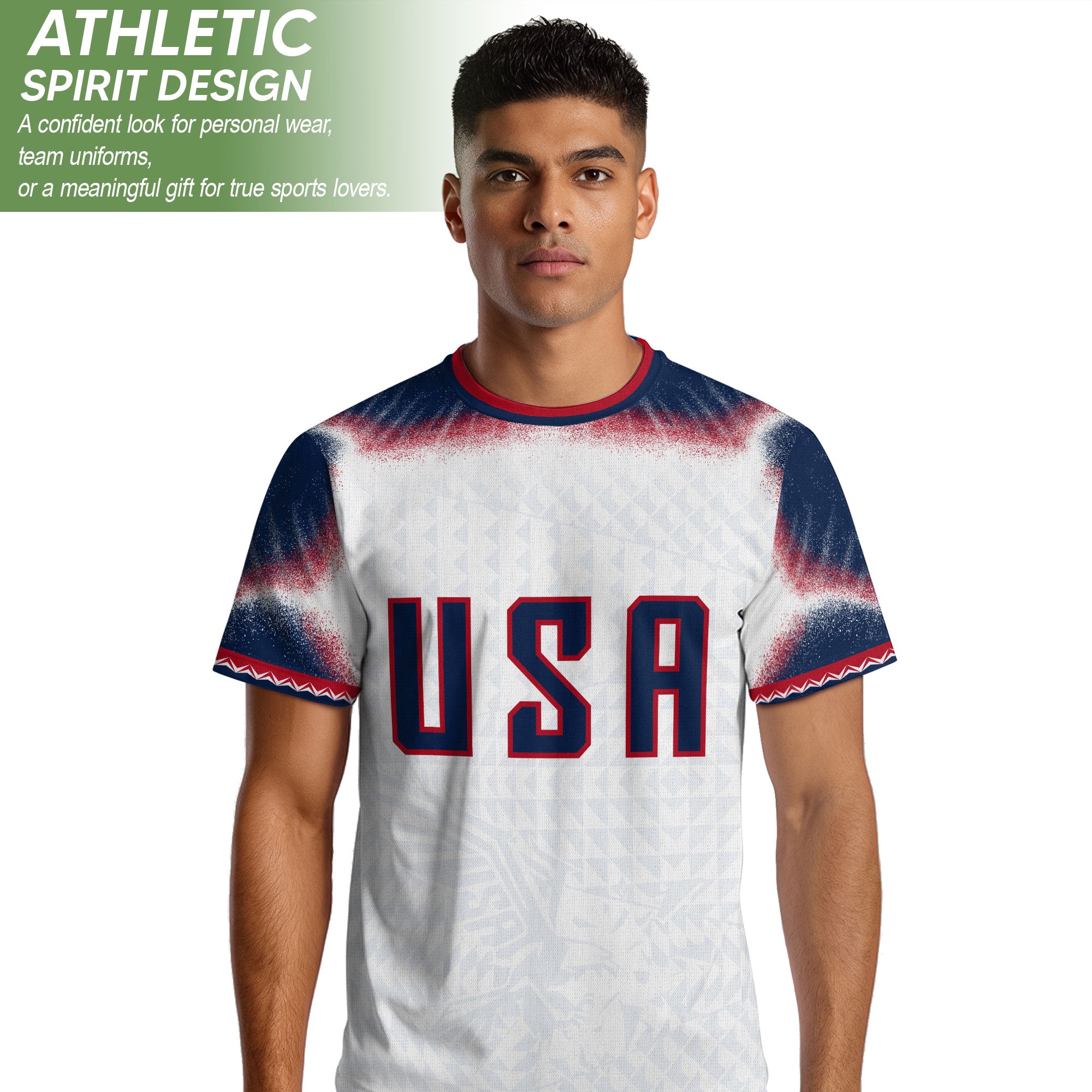 Custom USA Adult Soccer Jersey Personalized Football Shirt with Name and Number - Rust Field Wear