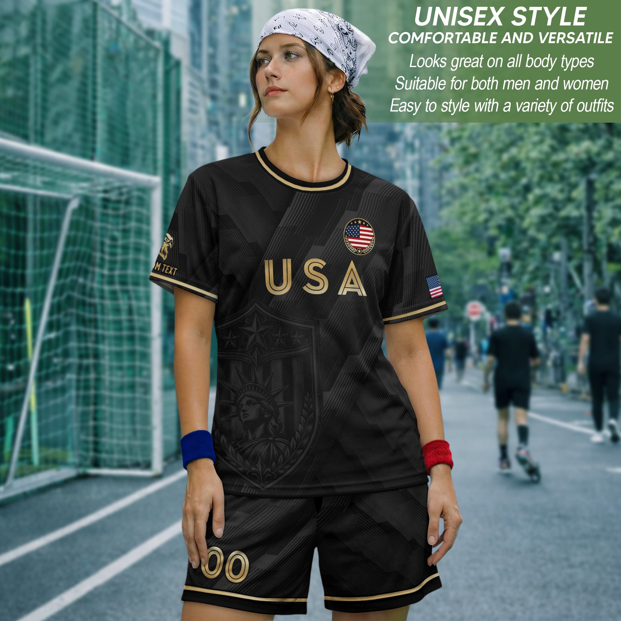 Abstract Pattern Adult Soccer Jersey Style Custom Name Number Personalized Sport Top