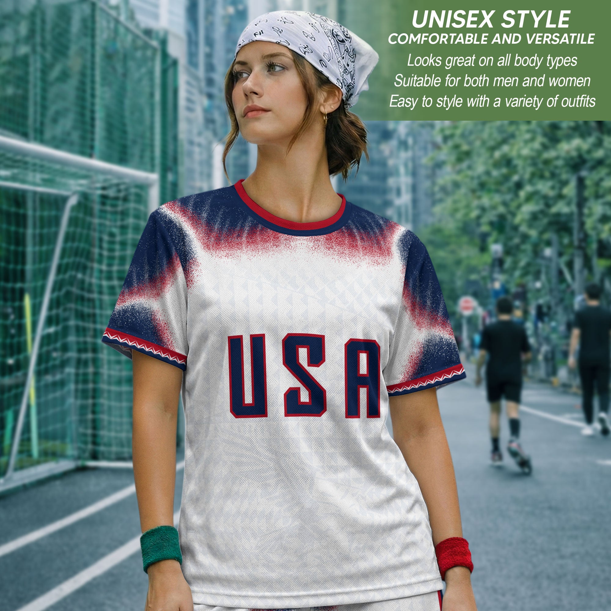 Custom USA Adult Soccer Jersey Personalized Football Shirt with Name and Number - Rust Field Wear